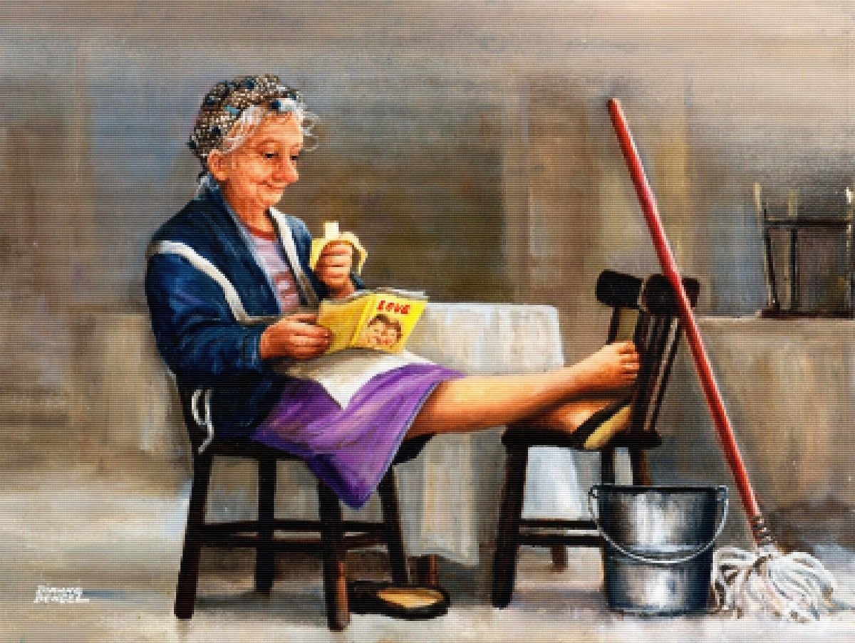 Уборщица для пенсионеров. Дайана Денгель картины. Дайана Денгель (Dianne Dengel).