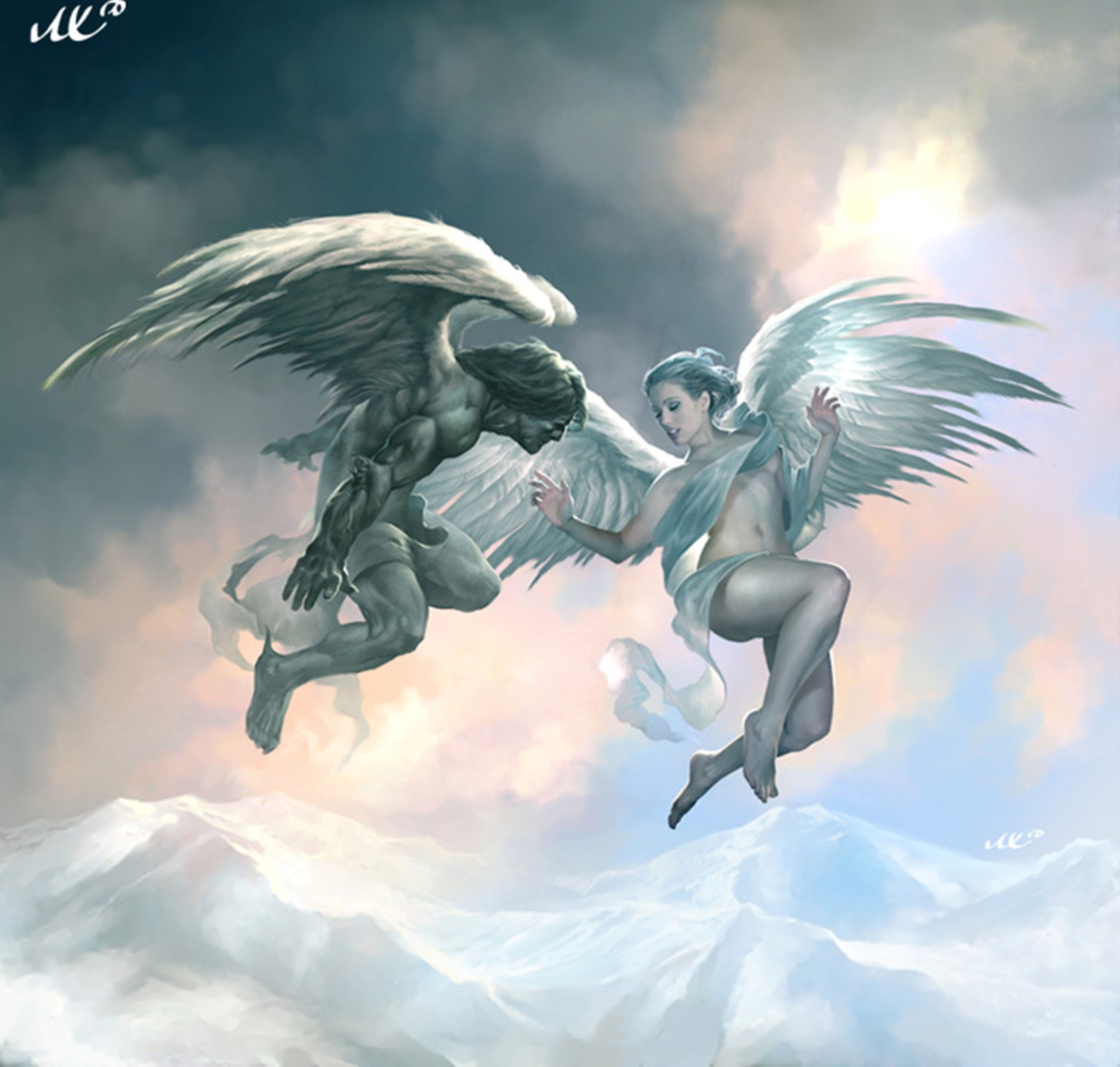 Ангел против демона