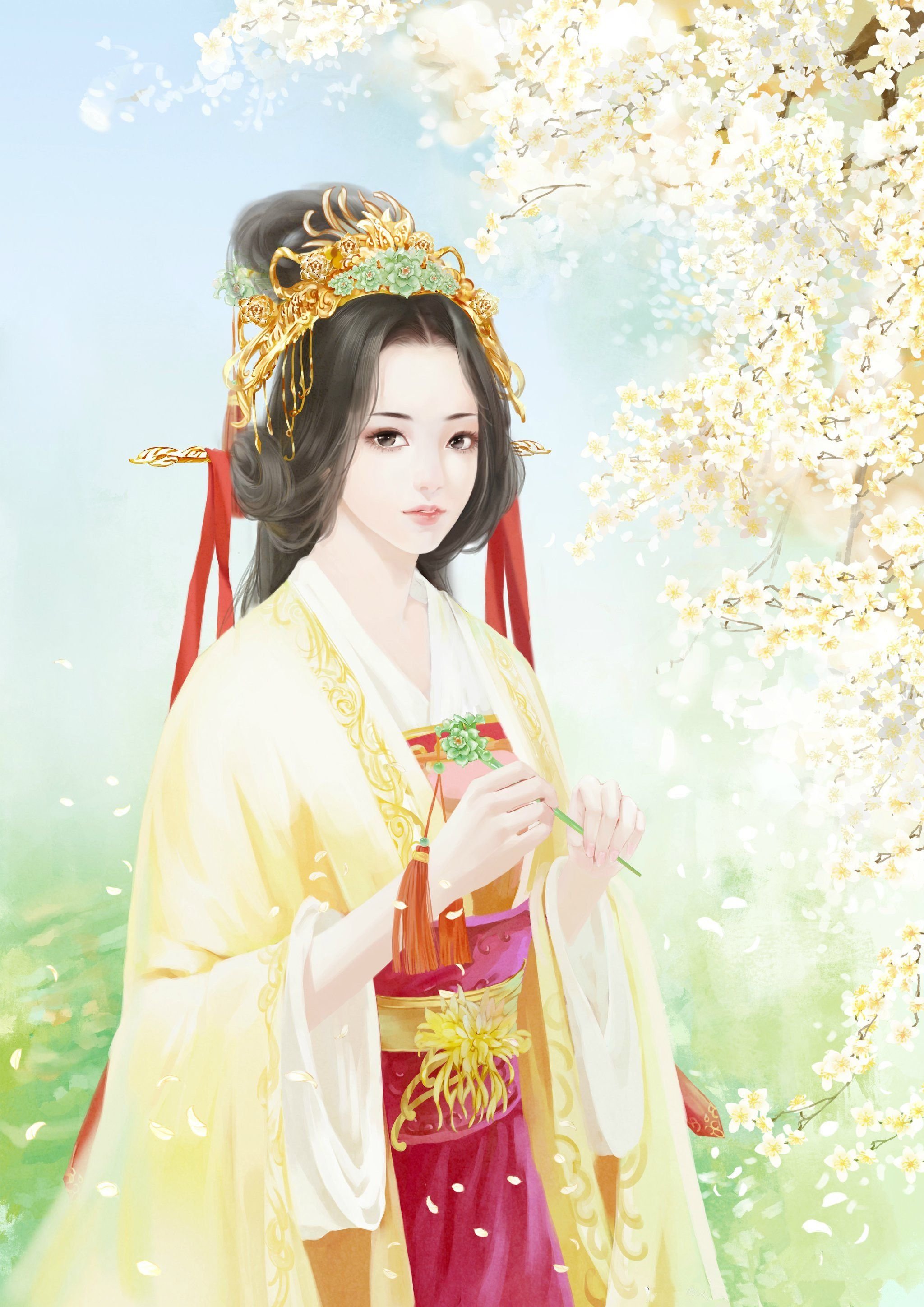 Китайские принцессы. Китайская принцесса в Ханьфу. Ханьфу арт императрицы.