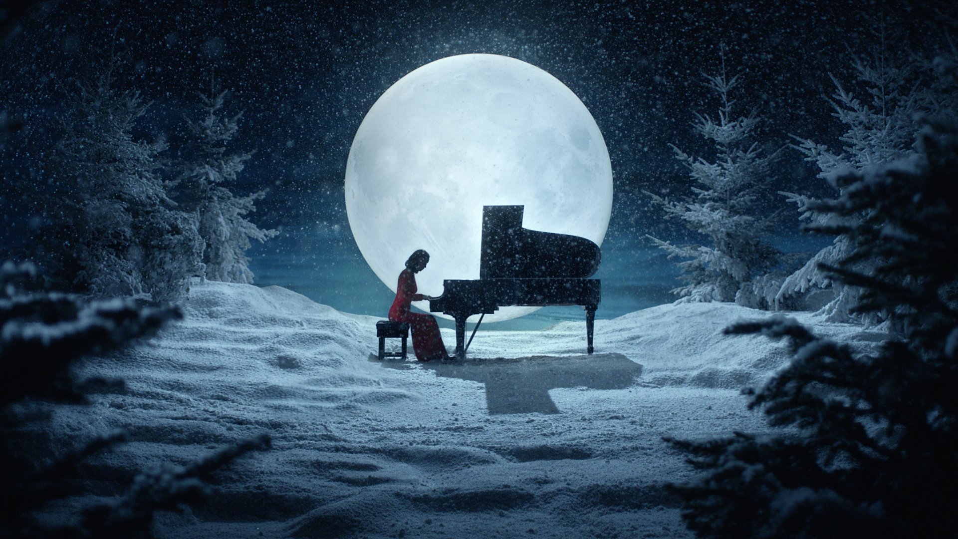 Дорога на луну песня. Зима ночь Луна. Луна снег. Полнолуние зима. Луна зимой.