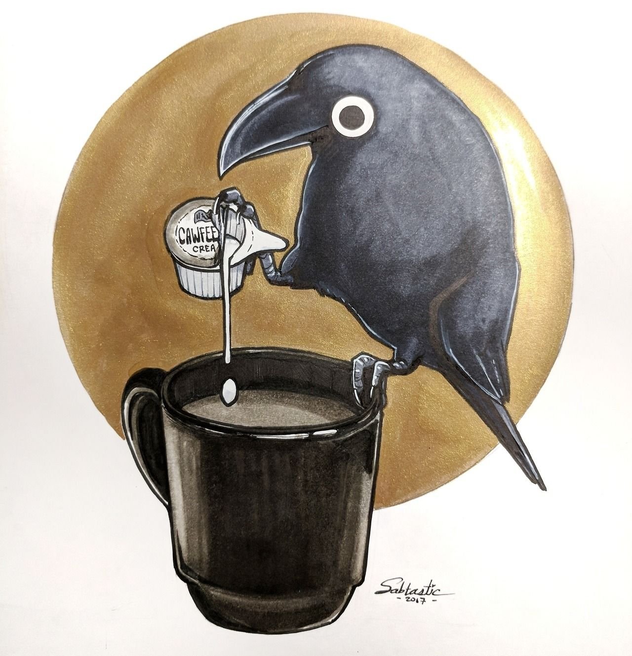 Кофейный голубь. Ворона с кофе. Птичка с кофе. Ворон милый. Ворона арт.