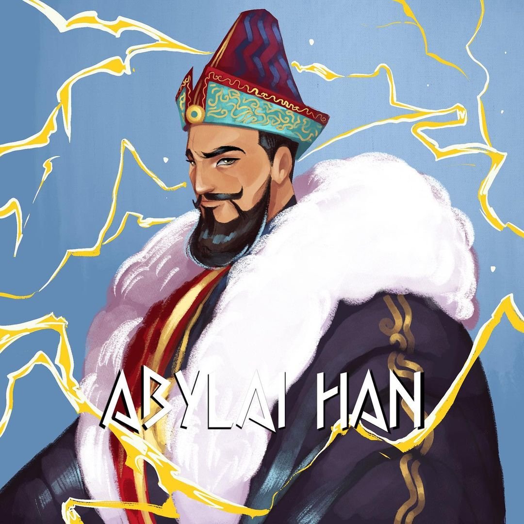 1 казахские ханы. Портреты казахских Ханов. Казахский Хан арт. Абылай Хан картина.