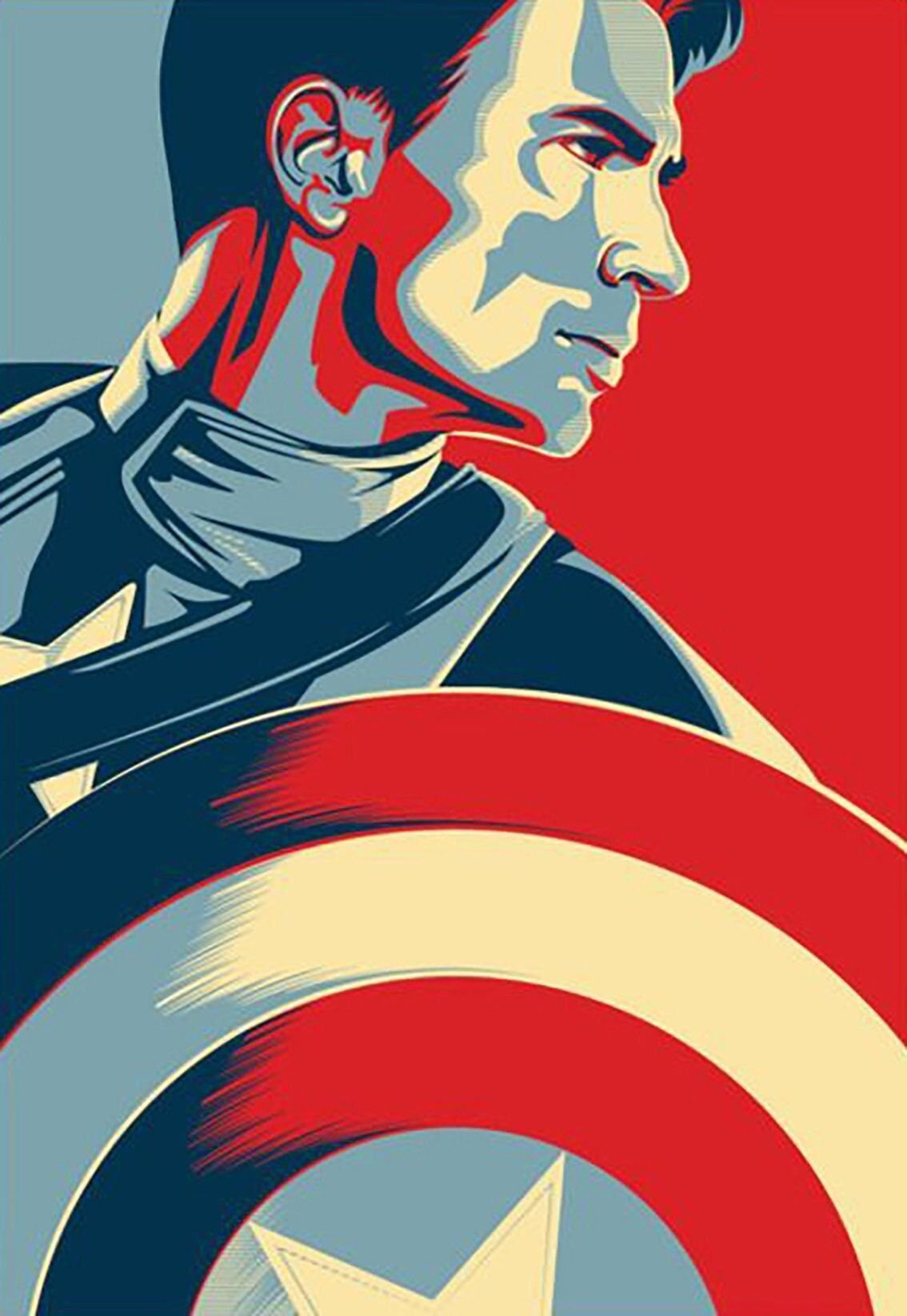 Капитан Америка комикс Постер