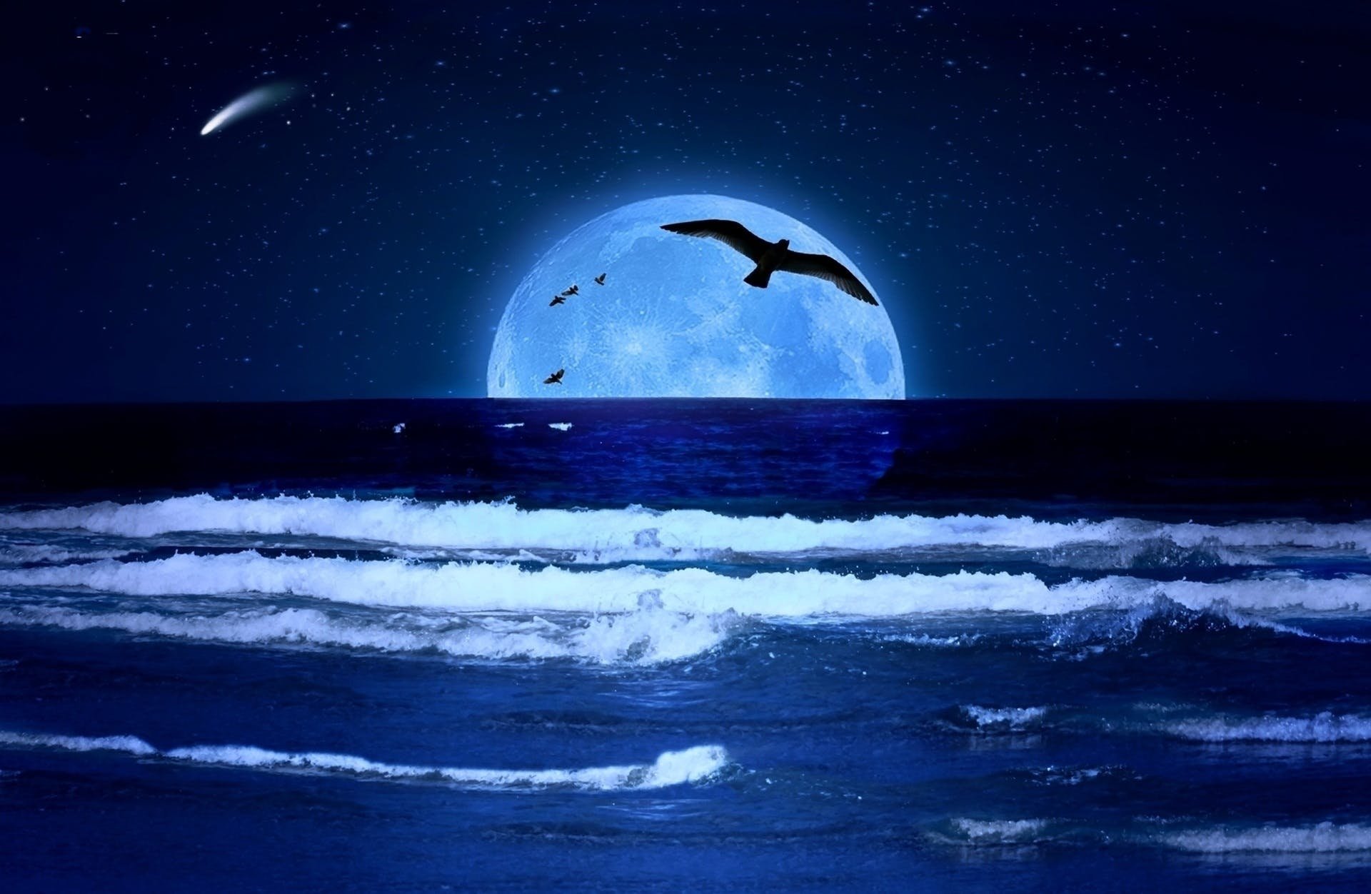Моря океаны луны