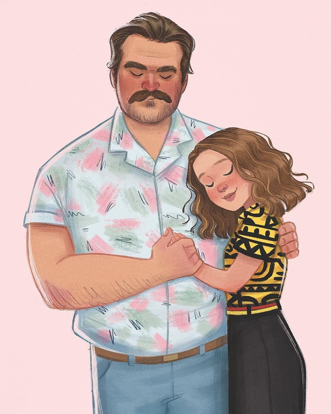 Отец и дочь арт