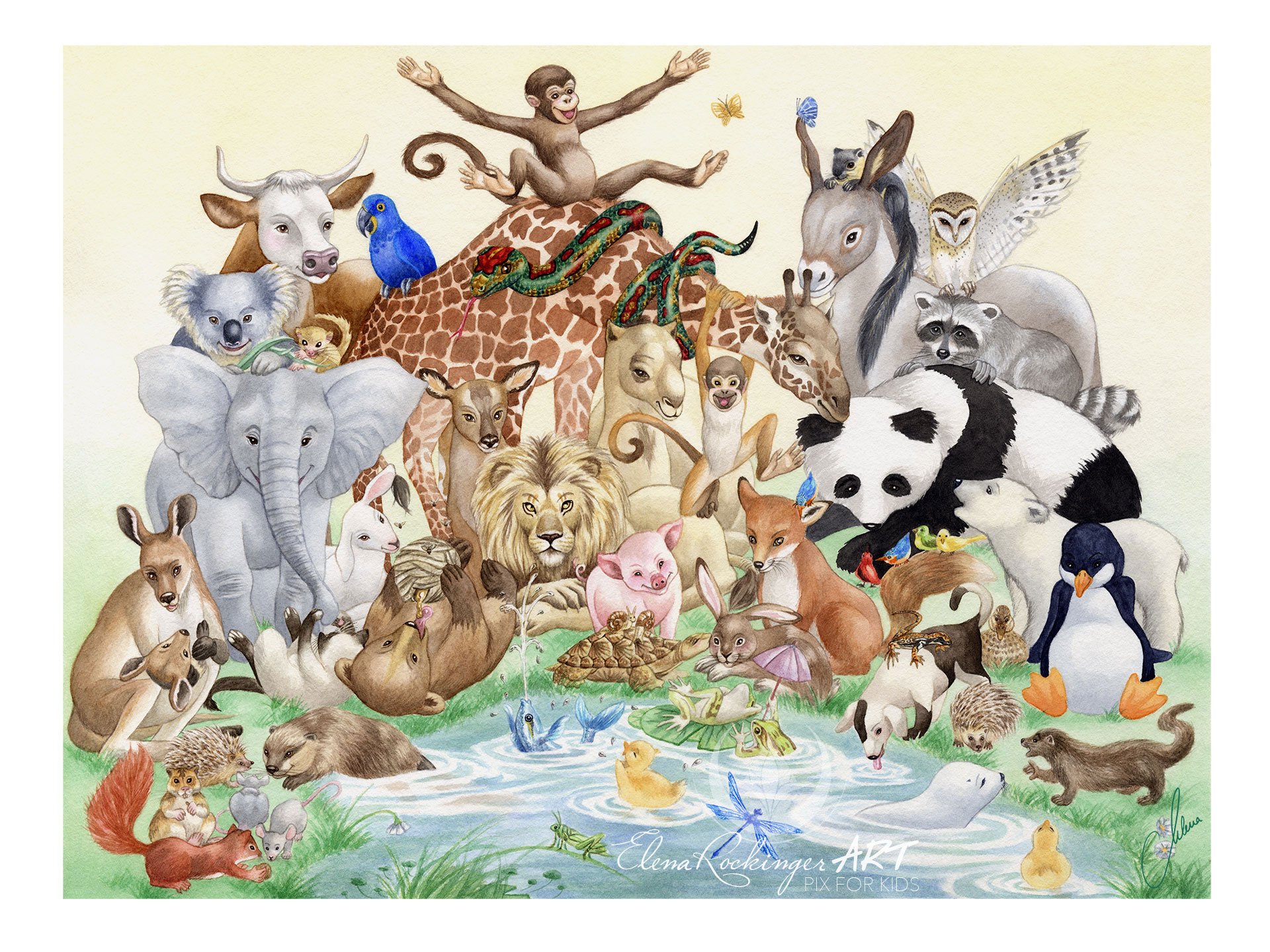Мир животных праздник. Много зверей. Несколько животных. Разные животные на одной картинке. Животные много иллюстрации.