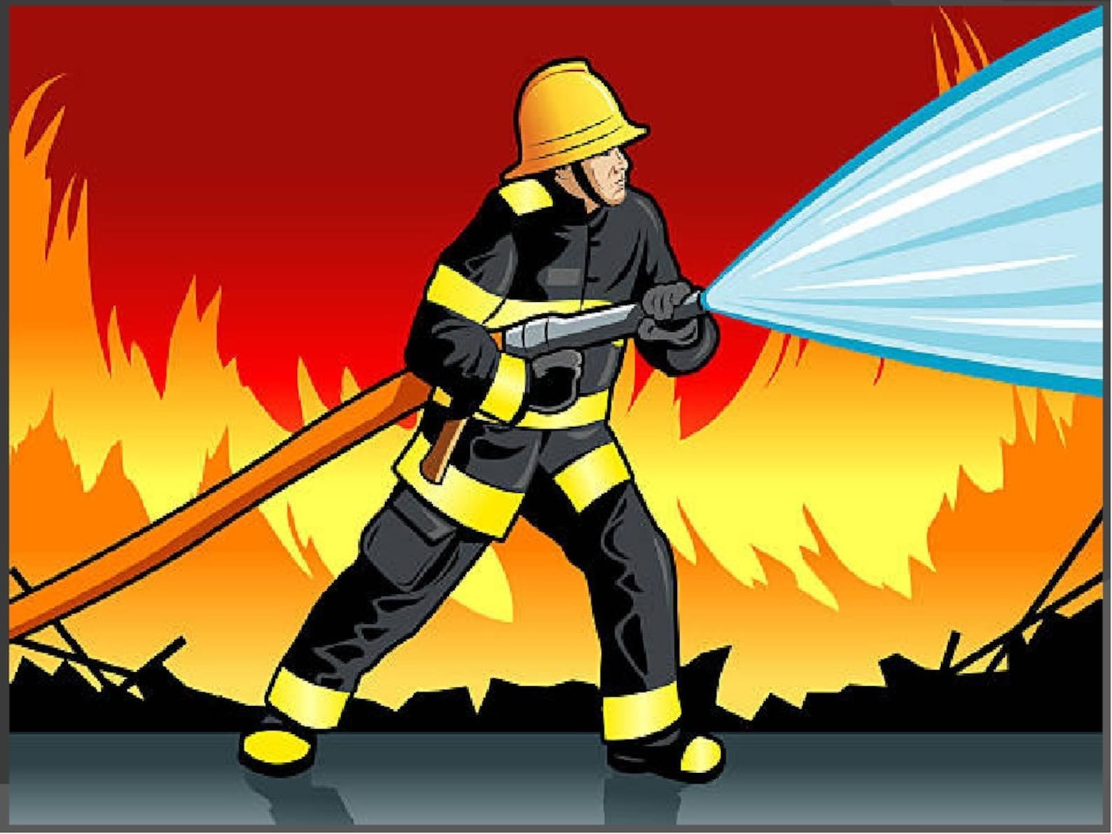 Пожарной охраны занятие. Пожарный рисунок. Профессия пожарный. Пожарная тематика. Пожар мультяшный.