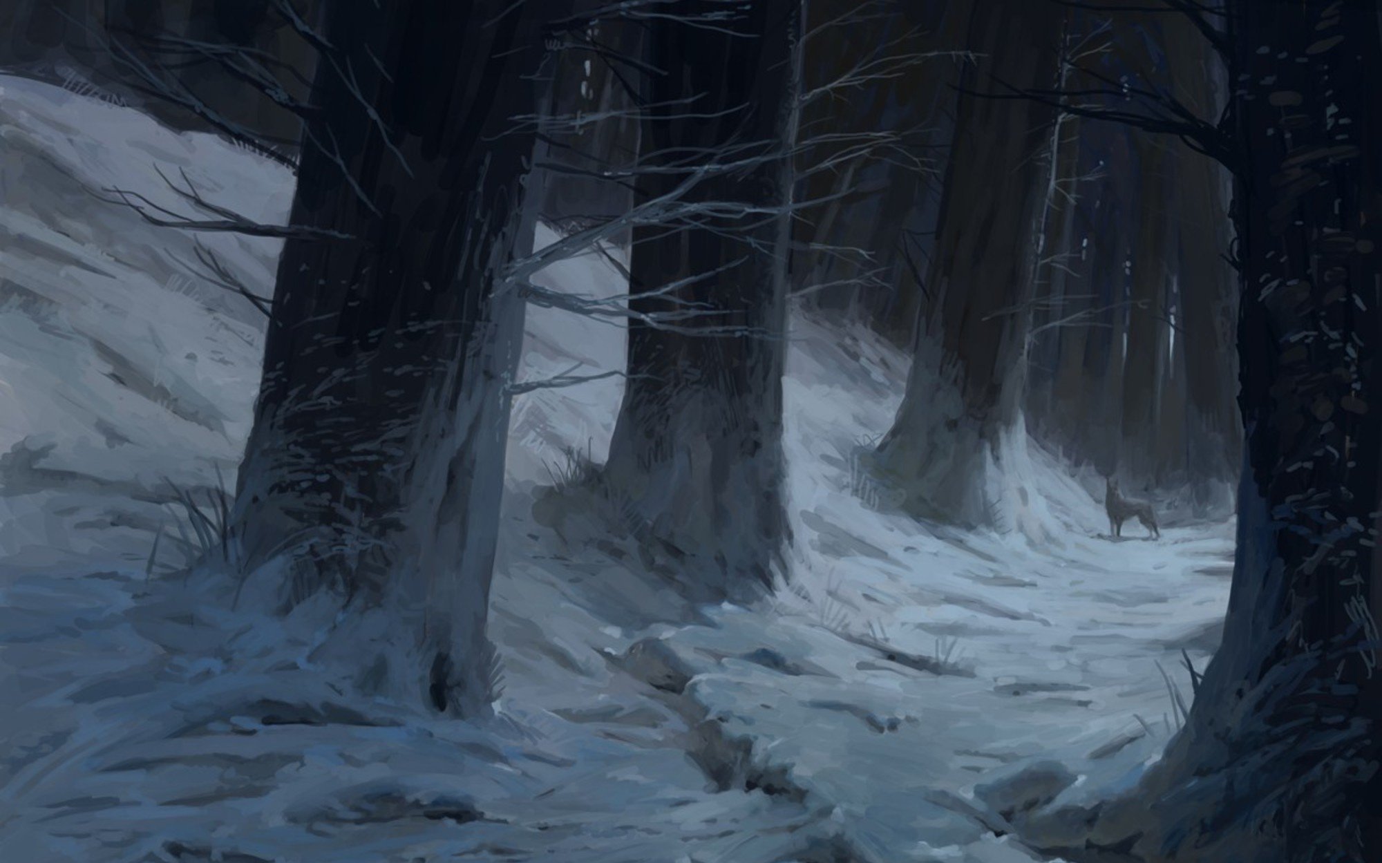 Впр после ночной вьюги лес. Мрачный зимний лес. Снег арт. Мрачный пейзаж. Снегопад арт.