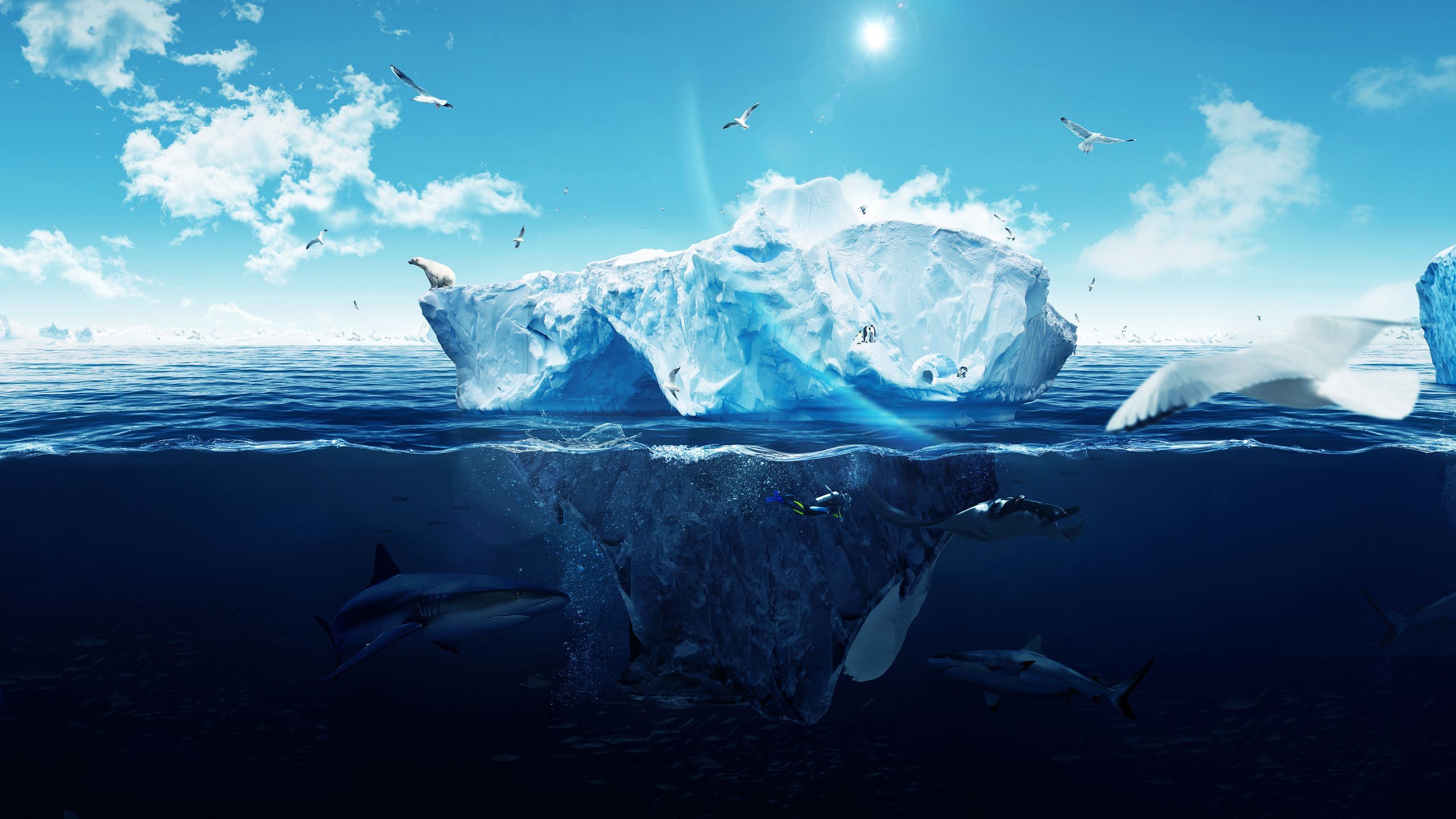 Какая часть айсберга над водой. Айсберг под водой. Айсберг в океане. Айсберг под водой и над водой. Айсберги в Атлантическом океане.