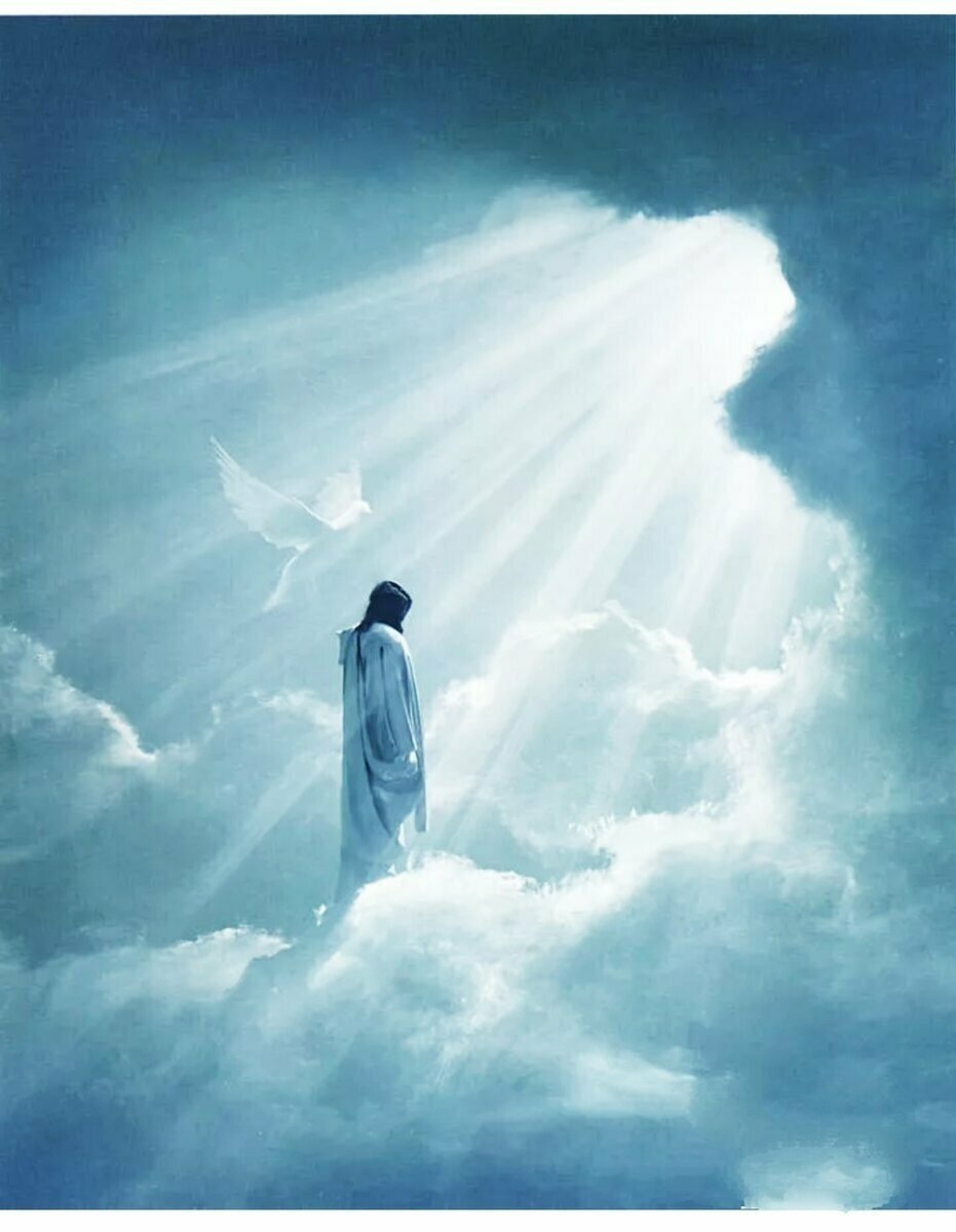 Душа перед смертью. Danny Hahlbohm Jesus. " Иисус. Бог и человек". ( Jesus).. Бог в небе. Небесные ангелы.