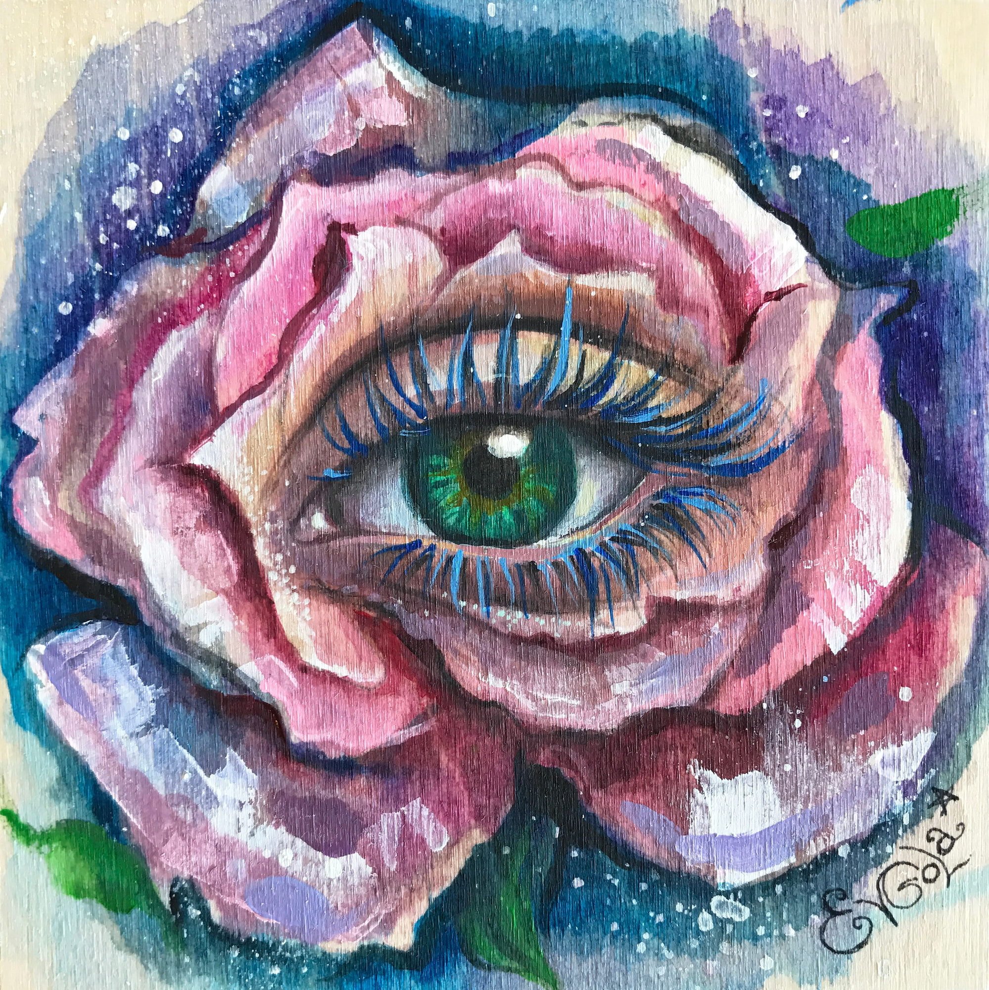 Глазок розы. Глаз в цветке тату. Эскиз глаз в цветах.