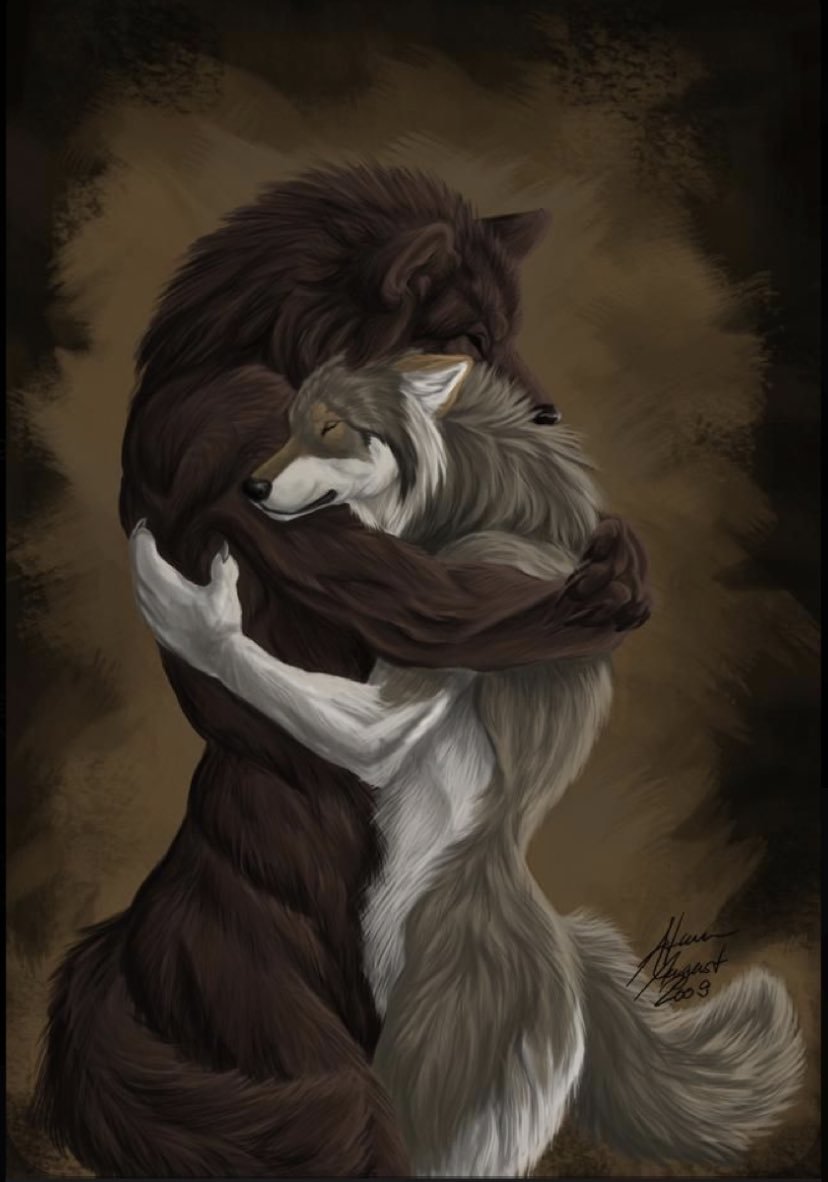 Любовные про оборотней волков. Обнимает волка. Волки обнимаются. Оборотни любовь. Волк фэнтези.