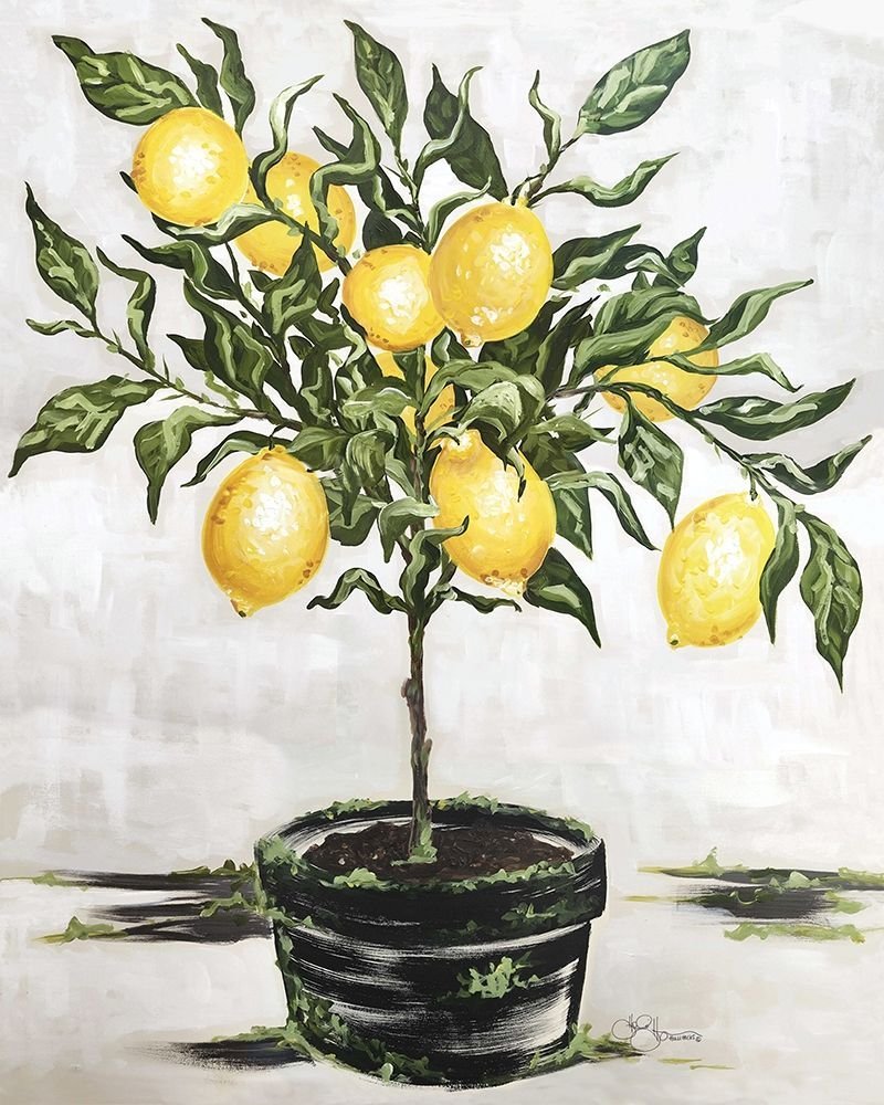 Картинка дерево с лимонами