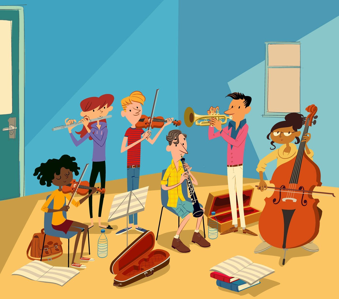 Игры в джаз. Нарисовать оркестр. Оркестр иллюстрация. Оркестр для детей. Мультяшный оркестр.