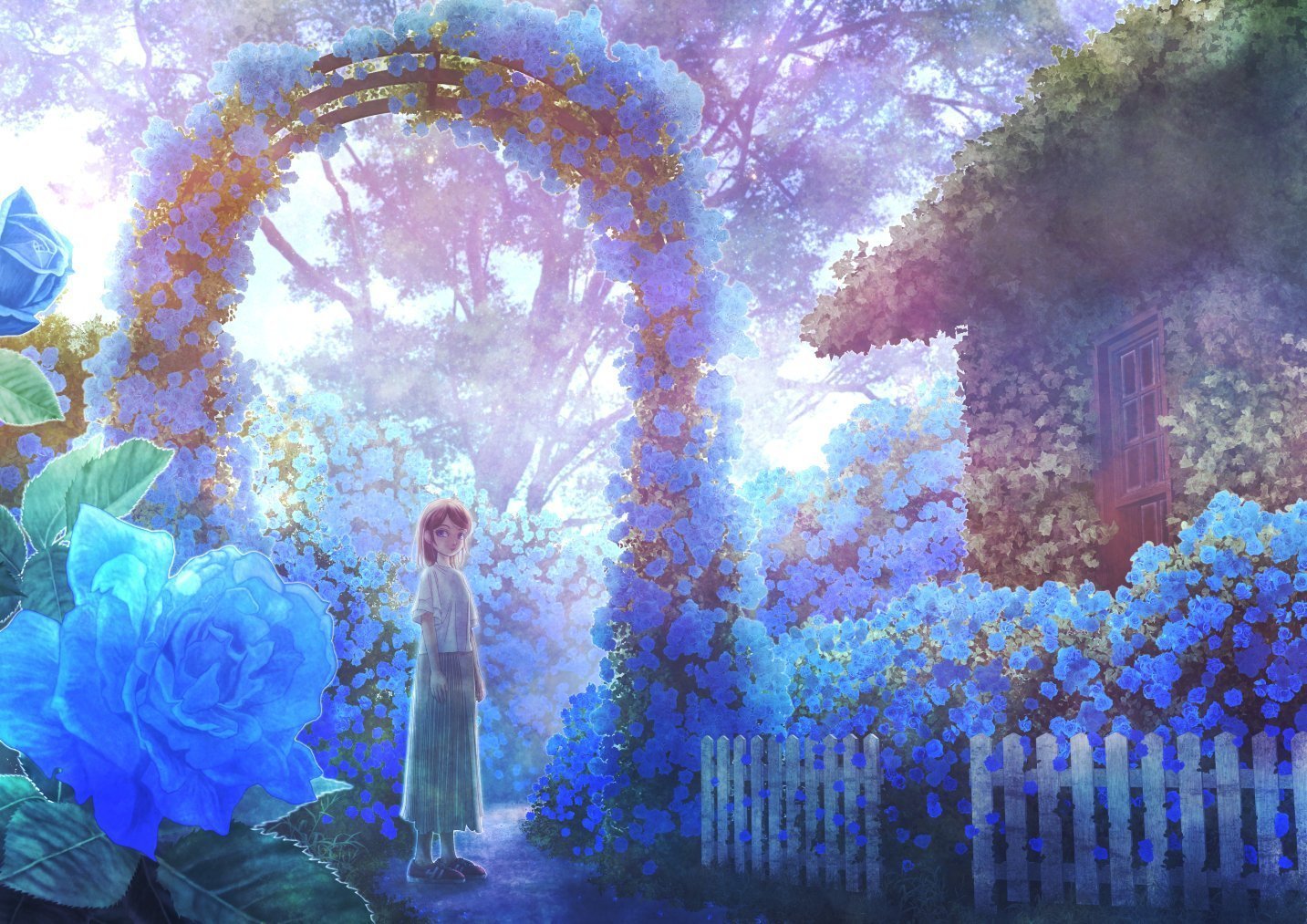 Волшебный сад песня слушать. Цветы фэнтези. Сказочные цветы.