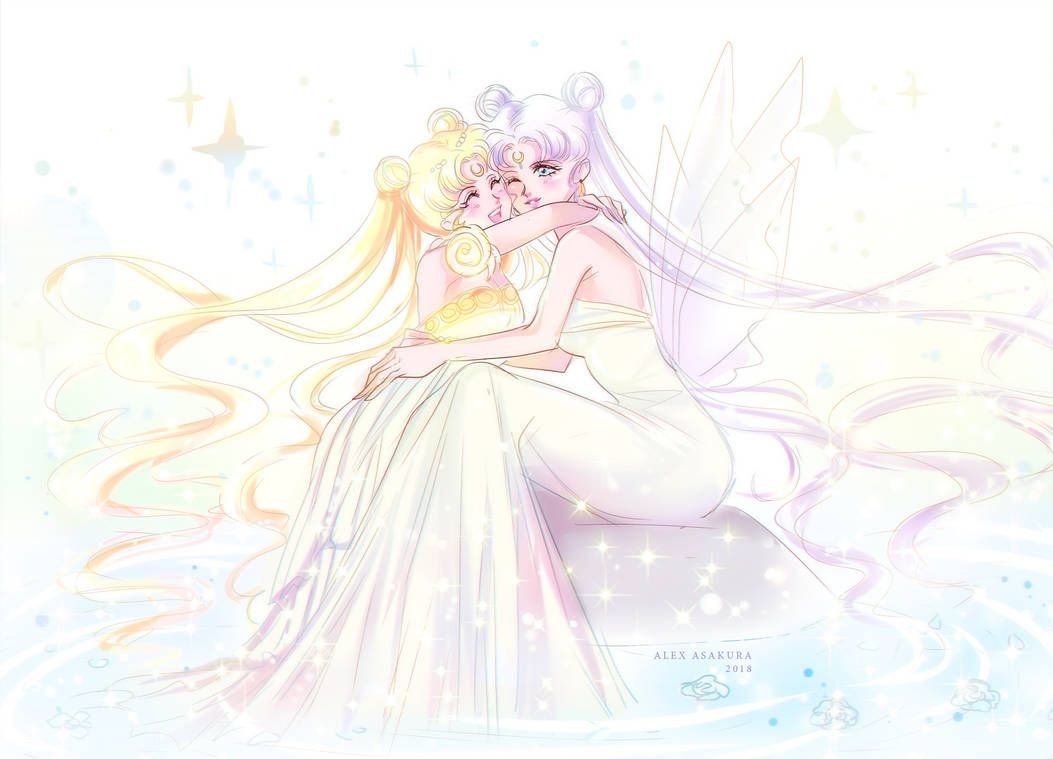 Серена манга 76. Sailor Moon принцесса Серенити. Принцесса и Королева Серенити. Королева Серенити и Чибиуса.