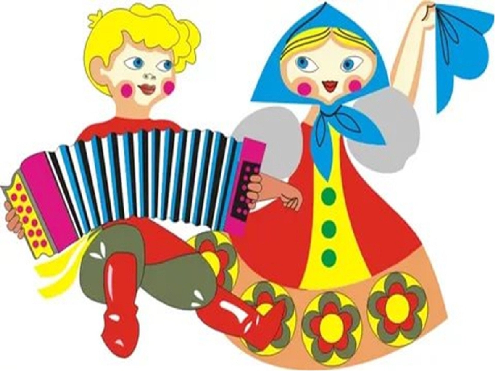 Частушки пляшут. Детский музыкальный фольклор. Русский фольклор для детей. Дети поют частушки. Фон народное творчество.