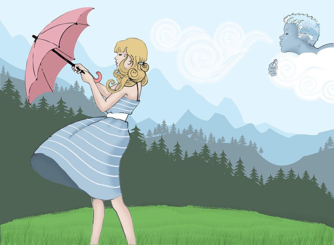 Со стороны ветер дует. Девушка и сильный ветер. Девочка с зонтом. Девушка с зонтиком. Девочка - ветер.