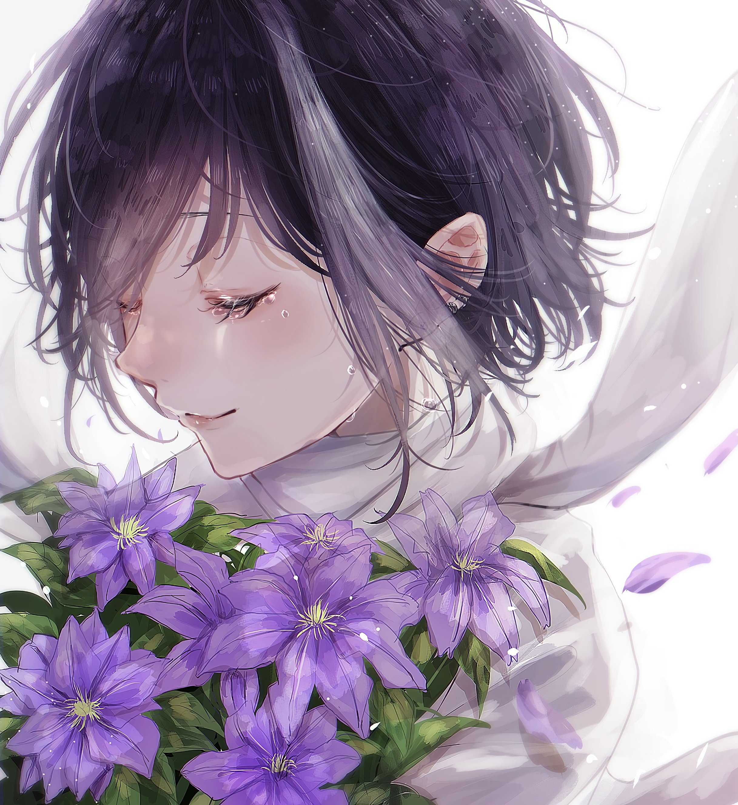 Hensy слезы и цветы