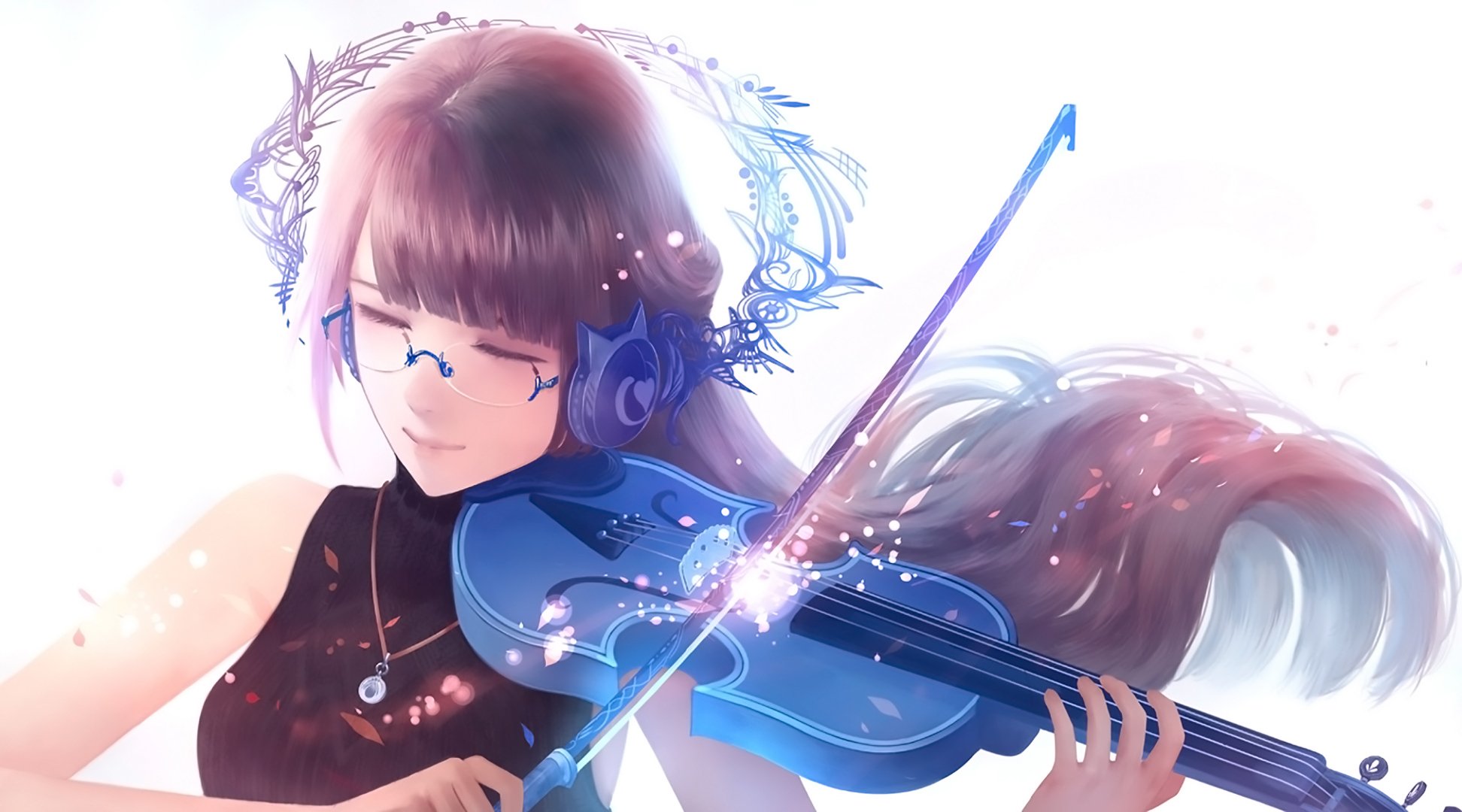 Длинная скрипка. Девушка со скрипкой арт.