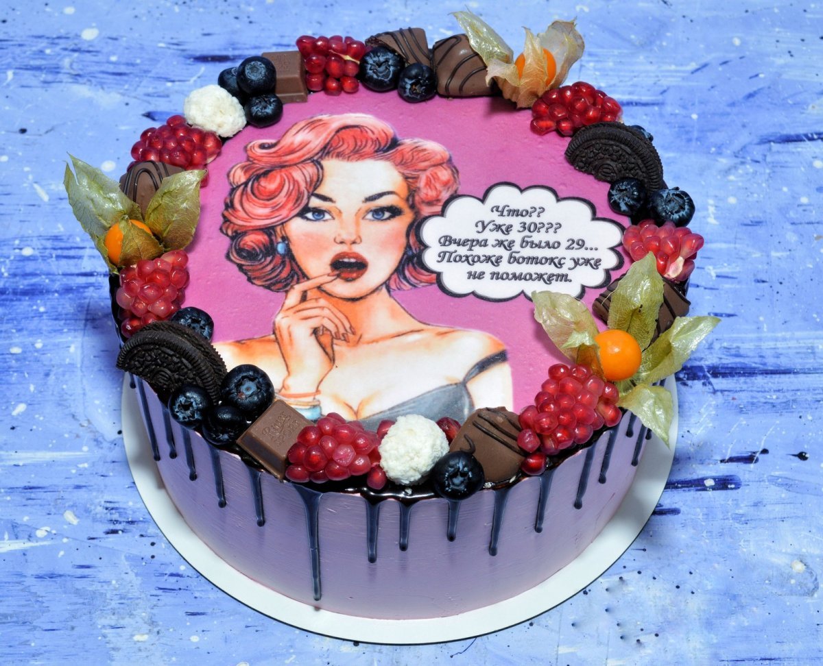 Прикольная надпись подруге на торт день рождения