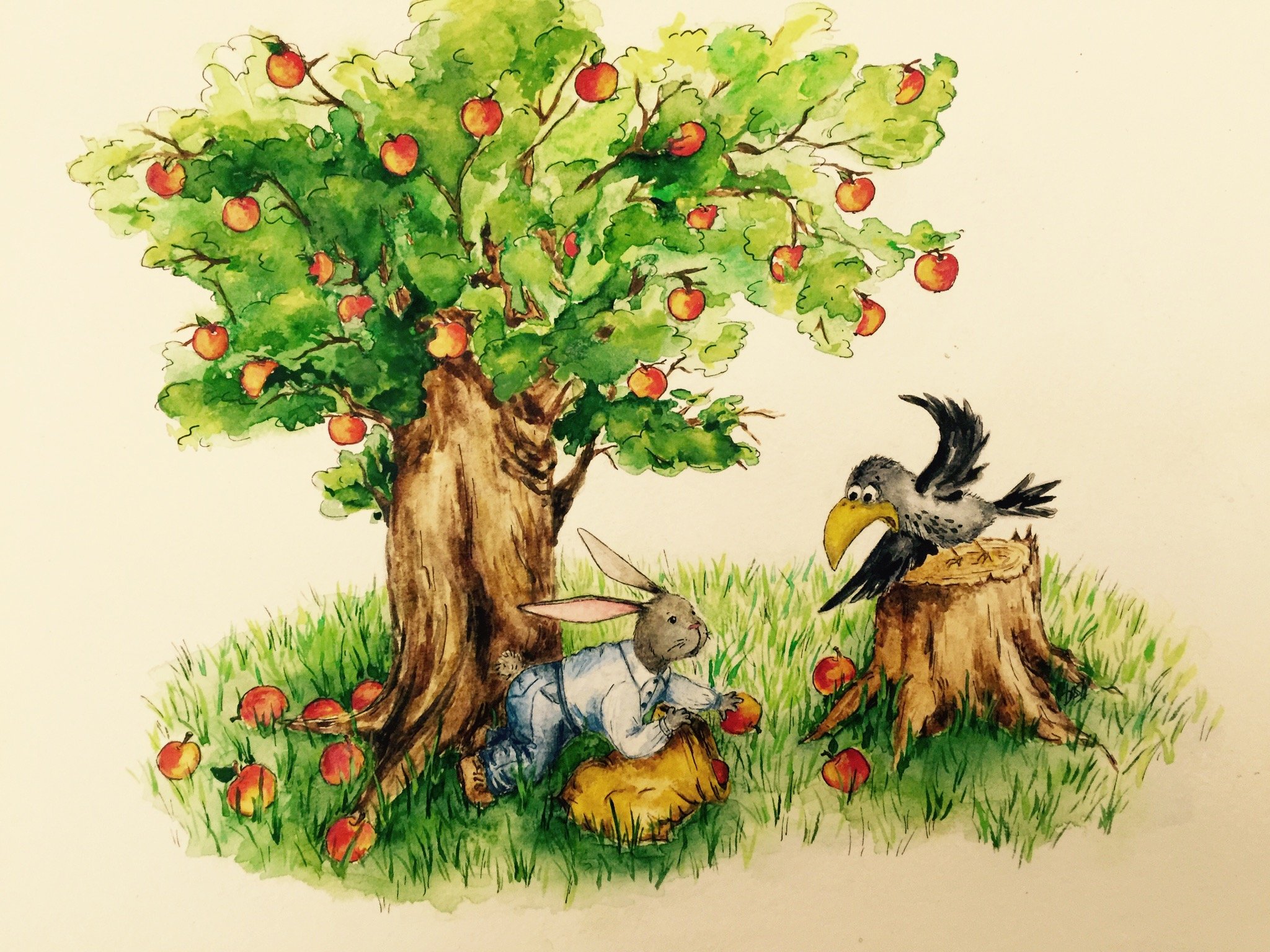 Сказка яблоко автор. Иллюстрации. Сказки. Иллюстрации к сказке яблоко. Яблоня сказка.