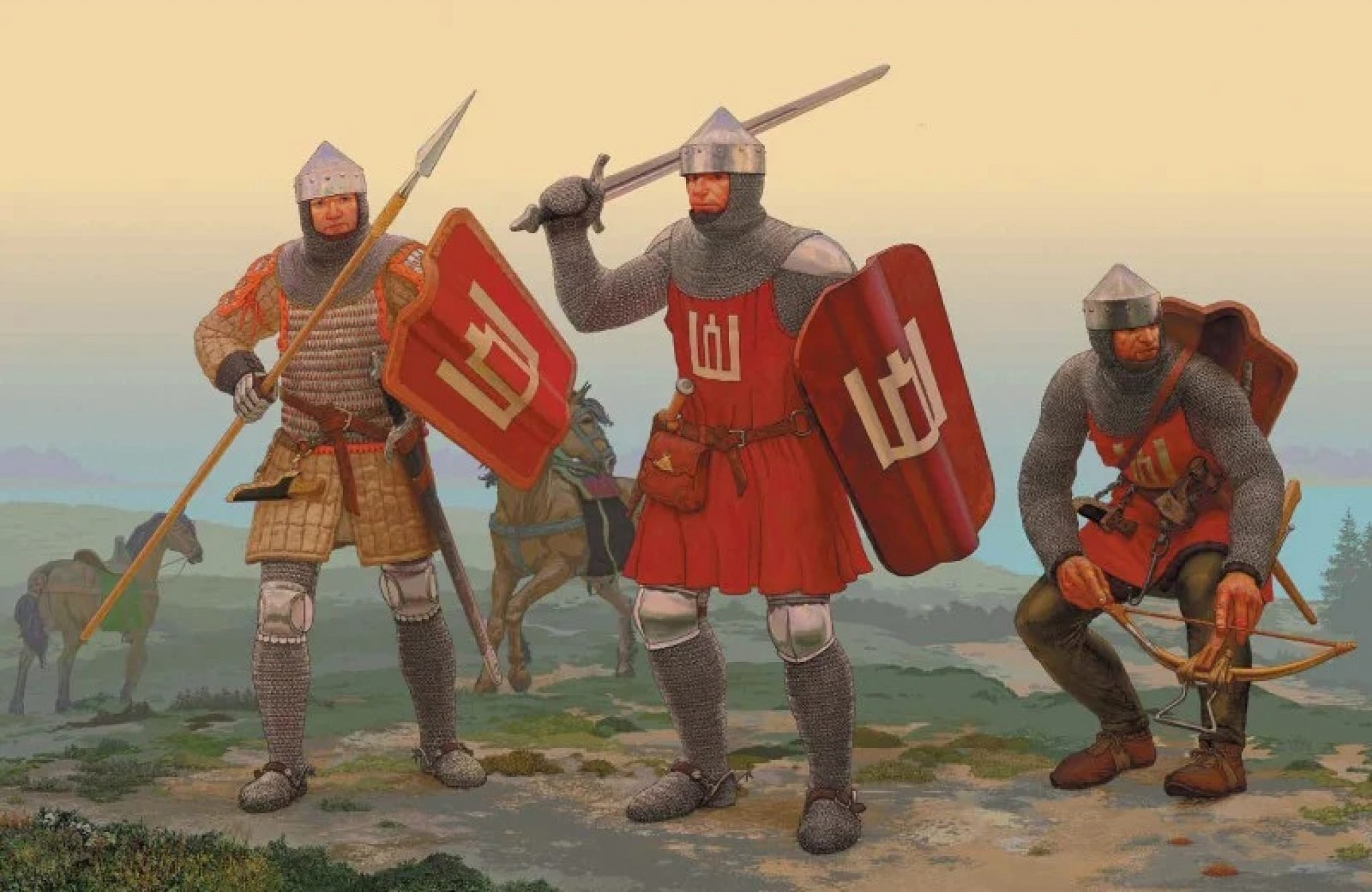 Вкл 14 век. Воины Великого княжества литовского 15 век. Литовские войска Литвы 14 века. Литовский воин 14 века. Доспехи литовских воинов 14 века.