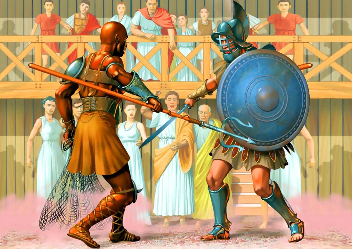 Где находились гладиаторы. Римский Гладиатор ретиарий. Гладиаторские бои в древней Греции. Гладиаторские бои в древнем Риме. Гладиаторы в древнем Риме.
