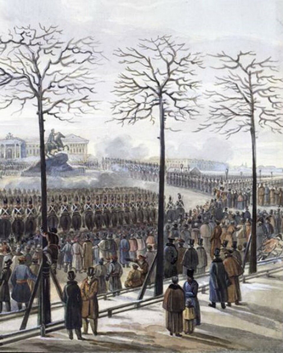 4 декабря 1825. Восстание Декабристов на Сенатской площади. Восстание на Сенатской площади 14 декабря 1825 года. Сенатская площадь 14 декабря 1825 года. Восстание Декабристов 1825 картина.