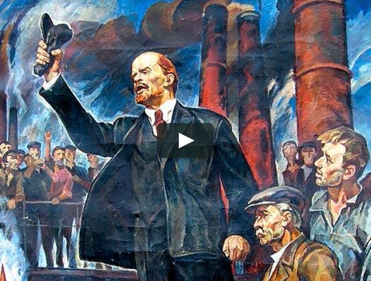 Ленин во время революции. «В. И. Ленин на фоне Кремля» (1924).