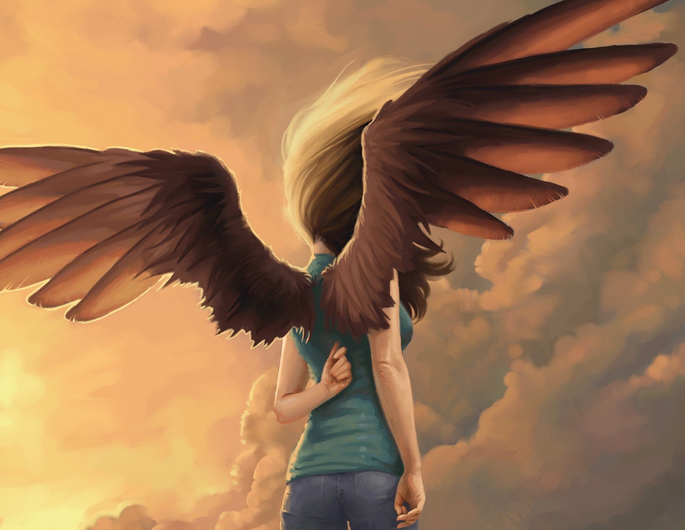 У доброй славы большие крылья. Ангел с крыльями. Девушка с крыльями. Девушка с крыльями арт. Человек с крыльями.