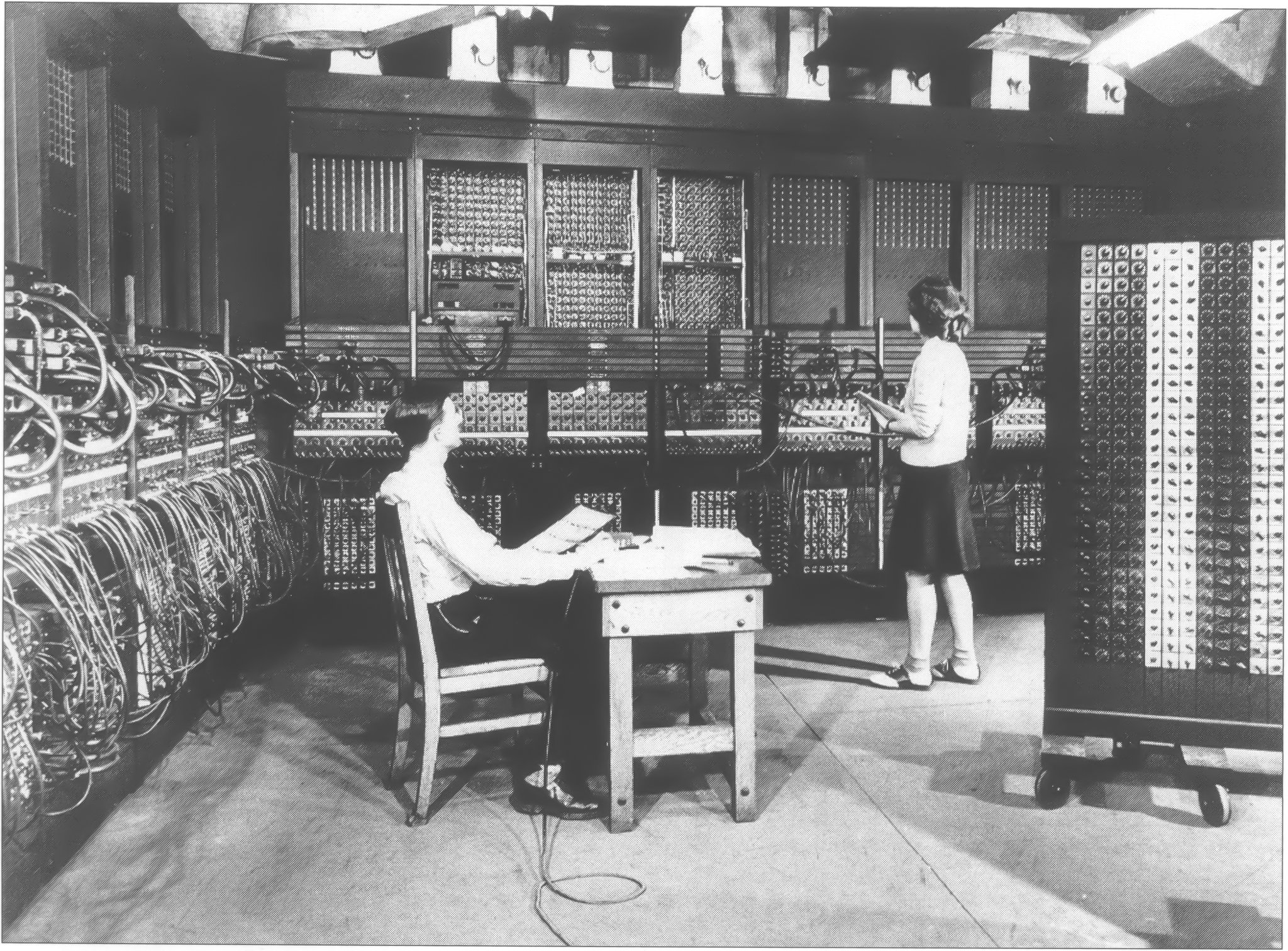 1 интегратор. Вычислительная машина ЭНИАК. Первая эвм1 Eniac. Eniac компьютер 1946 год. ЭНИАК 1945.