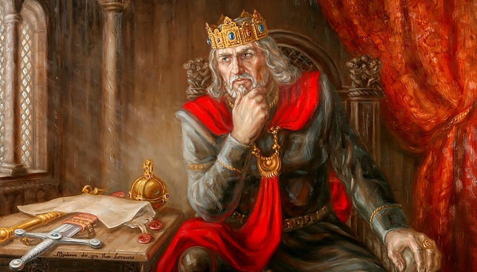 Король печаль. Миндовг Литовский князь. Король Миндовг Литва. Великое княжество Литовское Миндовг. Миндовг коронация.