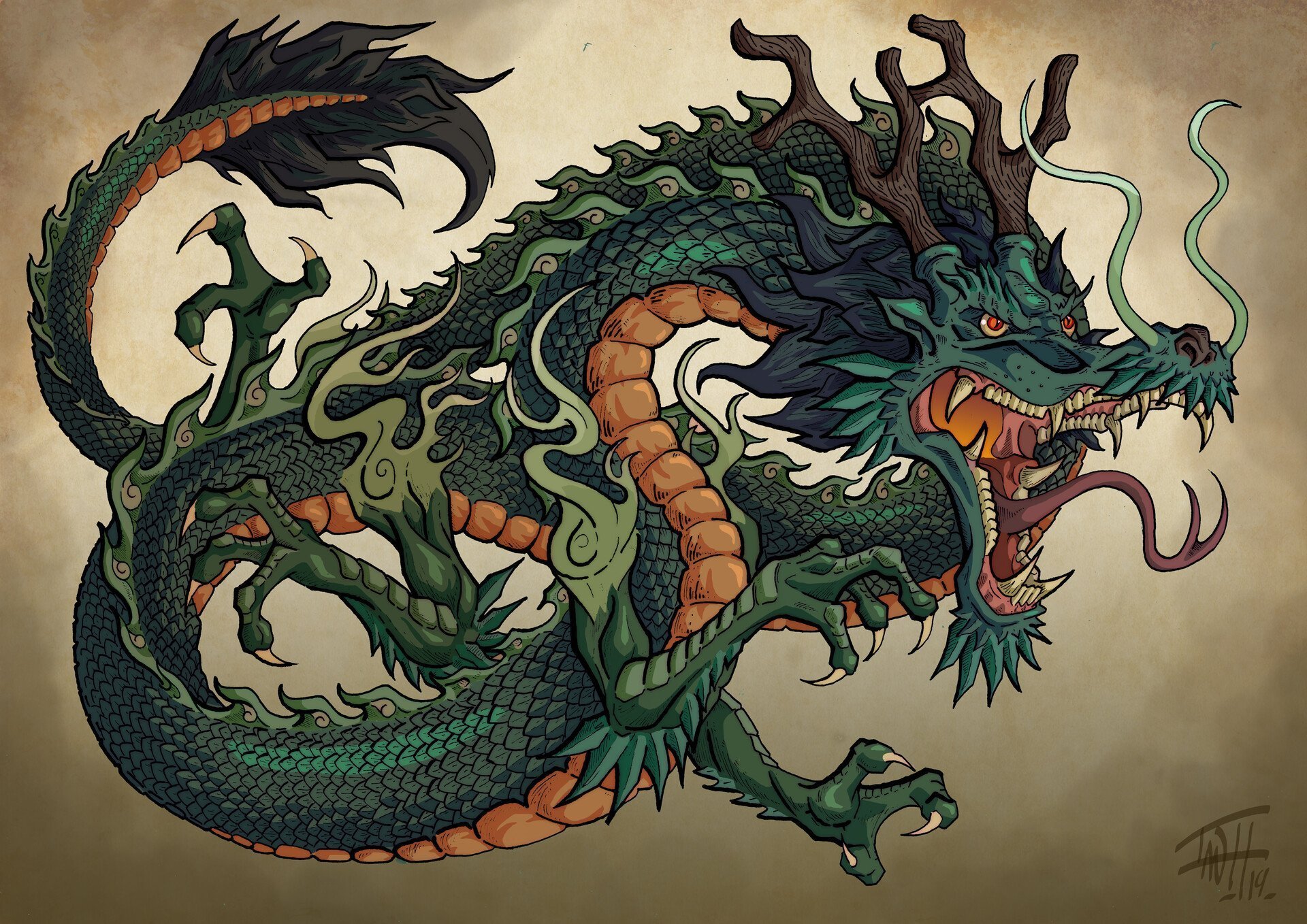 Asia dragon. Сюаньлун черный дракон. Китайский зеленый дракон Цинлун. Рю драконы Япония. Цин лун Лазурный дракон.