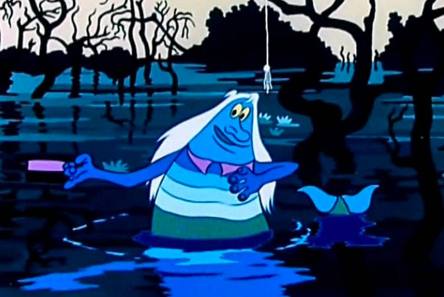 Песня про водяного. Летучий корабль Союзмультфильм 1979. Водяной из мультфильма Летучий корабль.