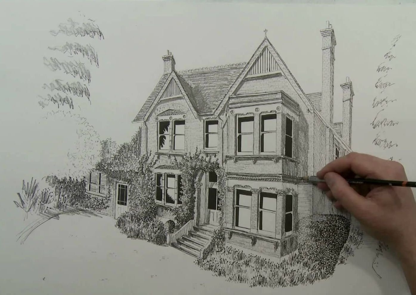 Легко дом мечты. Дом карандашом. Домик простым карандашом. Дома для рисования карандашом. Рисунки домов для срисовки.