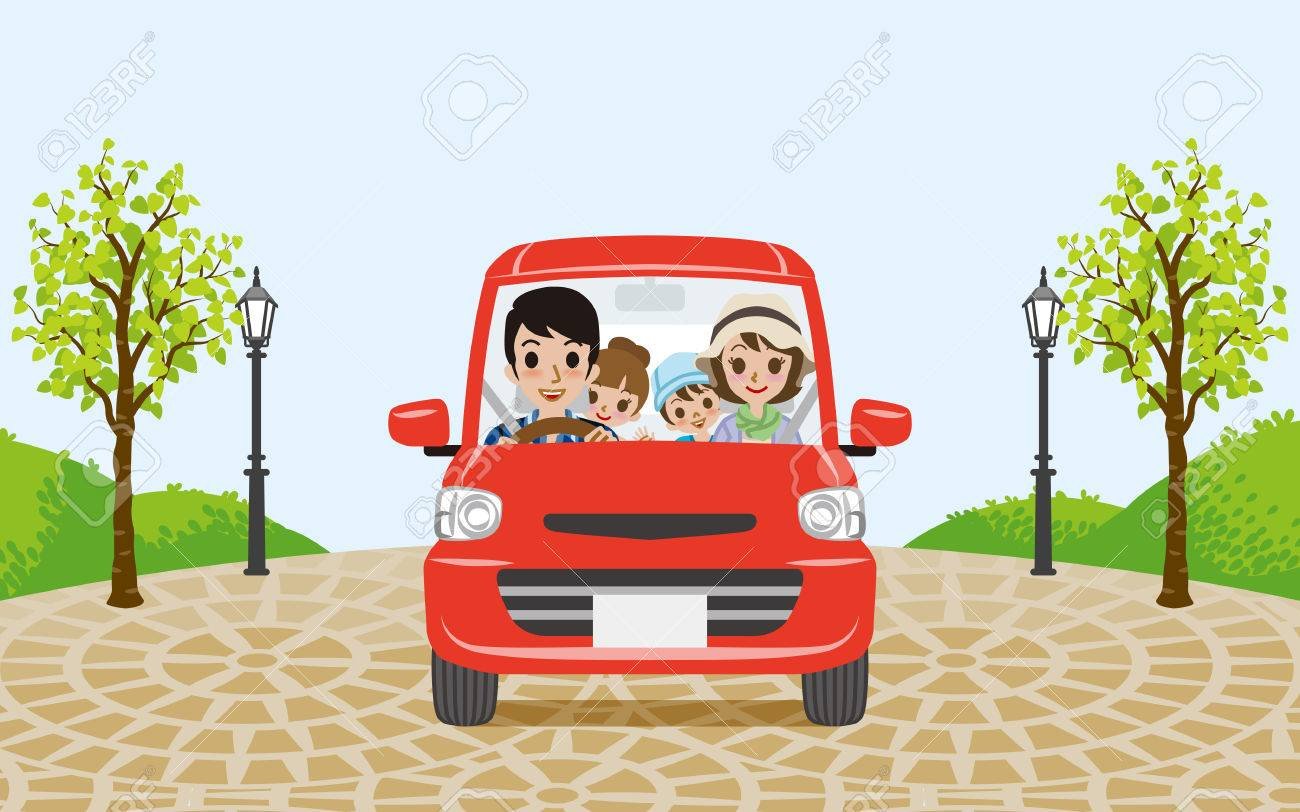 Машины пап на английском. Семейный автомобиль рисунок. Семья в машине мультяшная. Семья в автомобиле иллюстрация. Семья в автомобиле рисунок.