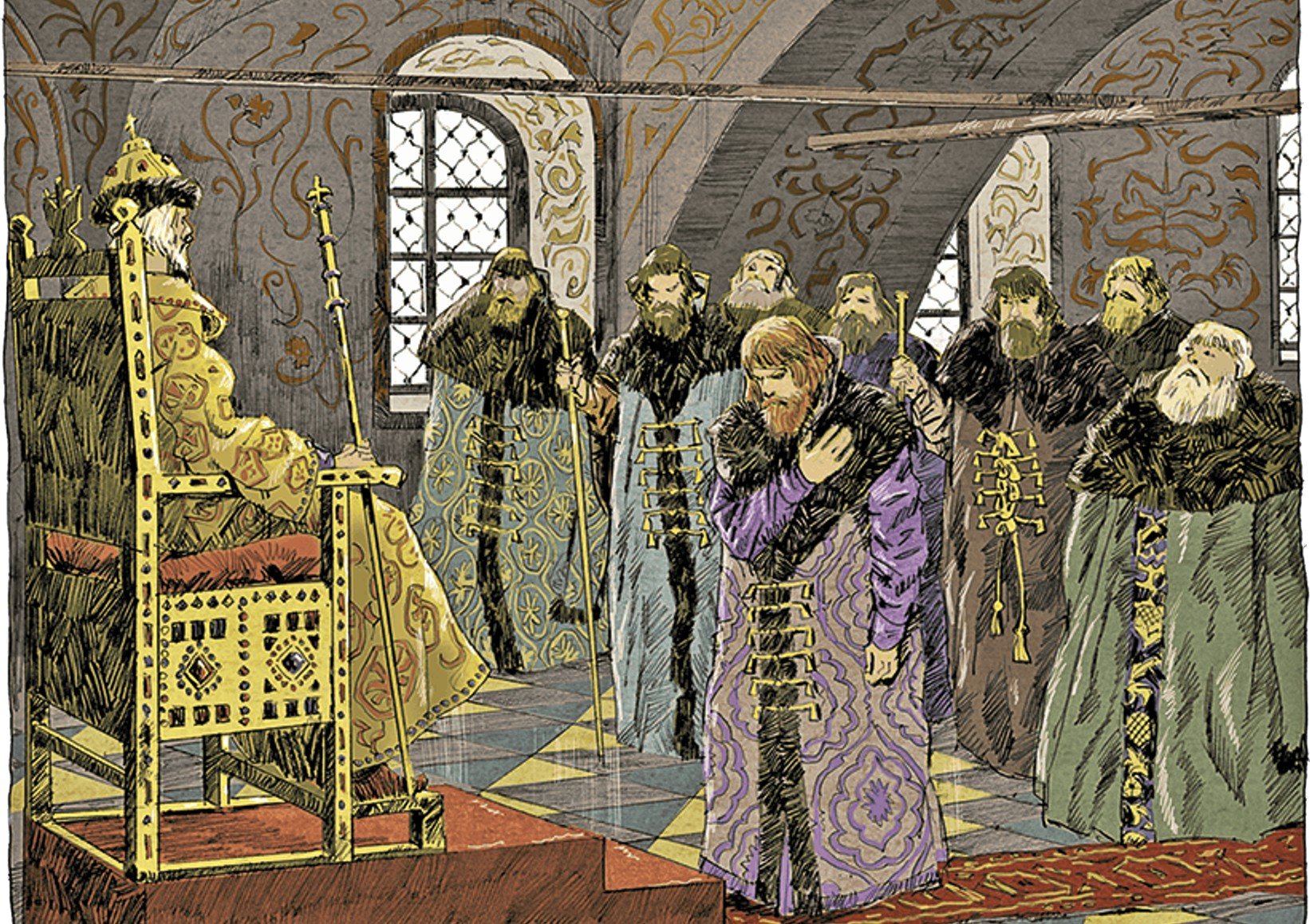 Великий князь казалось был рад приезду. Боярская Дума 16 век. Боярская Дума при Иване Грозном.