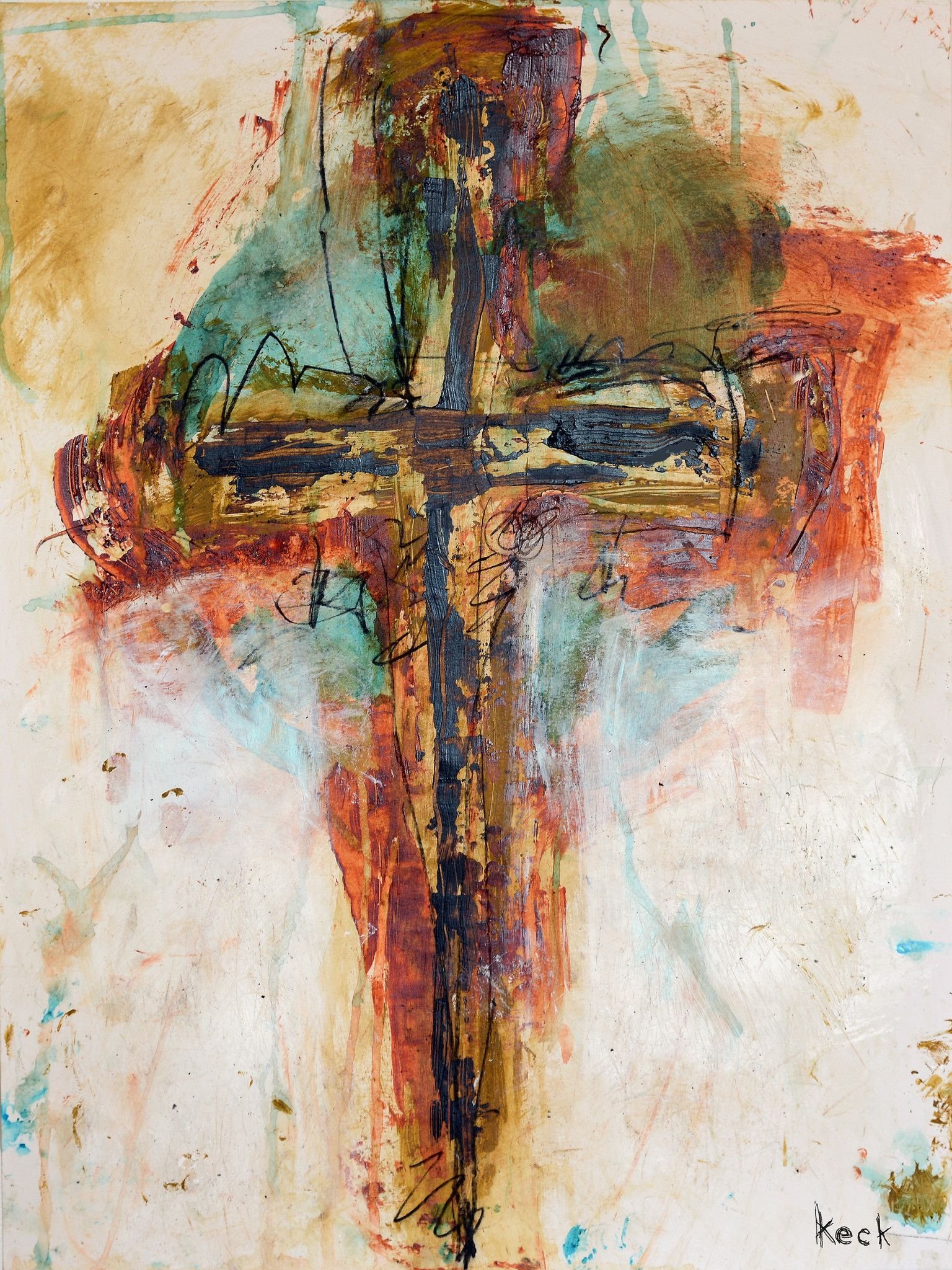 Христианство в искусстве. Современная Христианская живопись. Крест картина. Абстрактный крест. Крест в живописи.