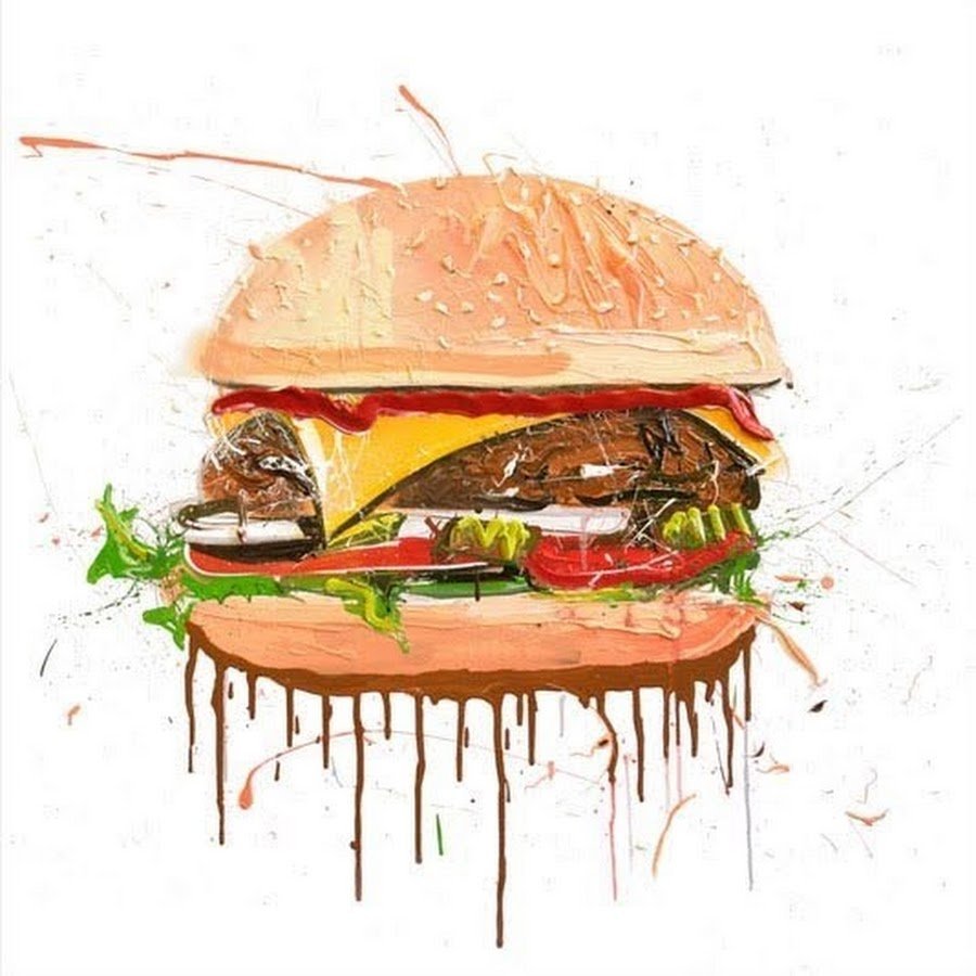 Фуд рисунок. Гамбургер рисунок. Еда иллюстрация. Стилизованная еда. Бургер для рисования.