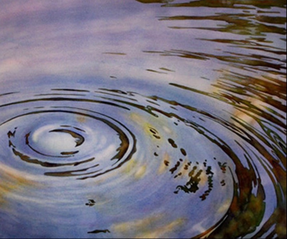 Круги на воде чья. Круги на воде. Вода живопись. Картина вода. Изображение воды в живописи.