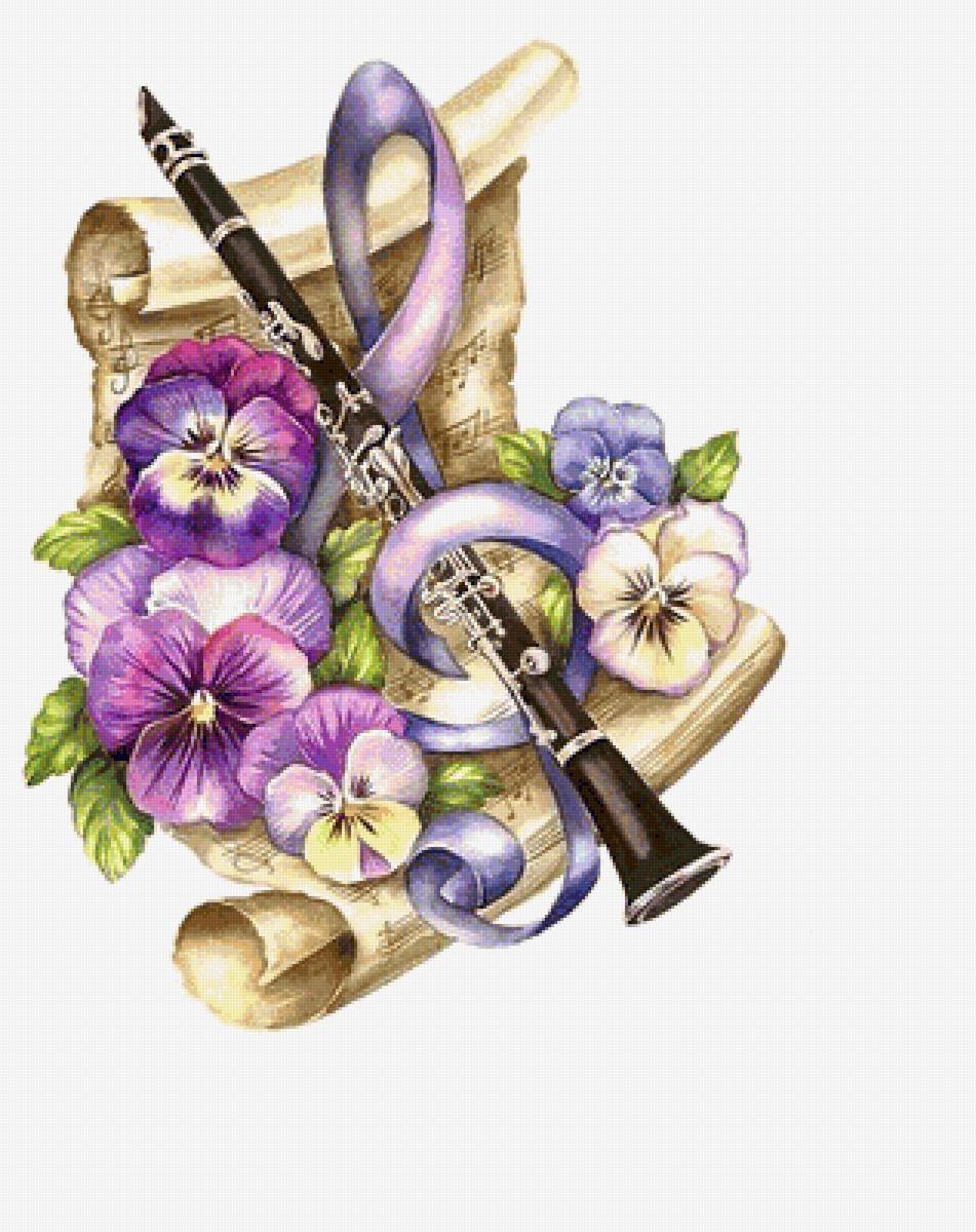 Цветок кларнет. Кларнет в живописи. Кларнет цветы. Иллюстрация музыкальные цветы. Кларнет с цветами.