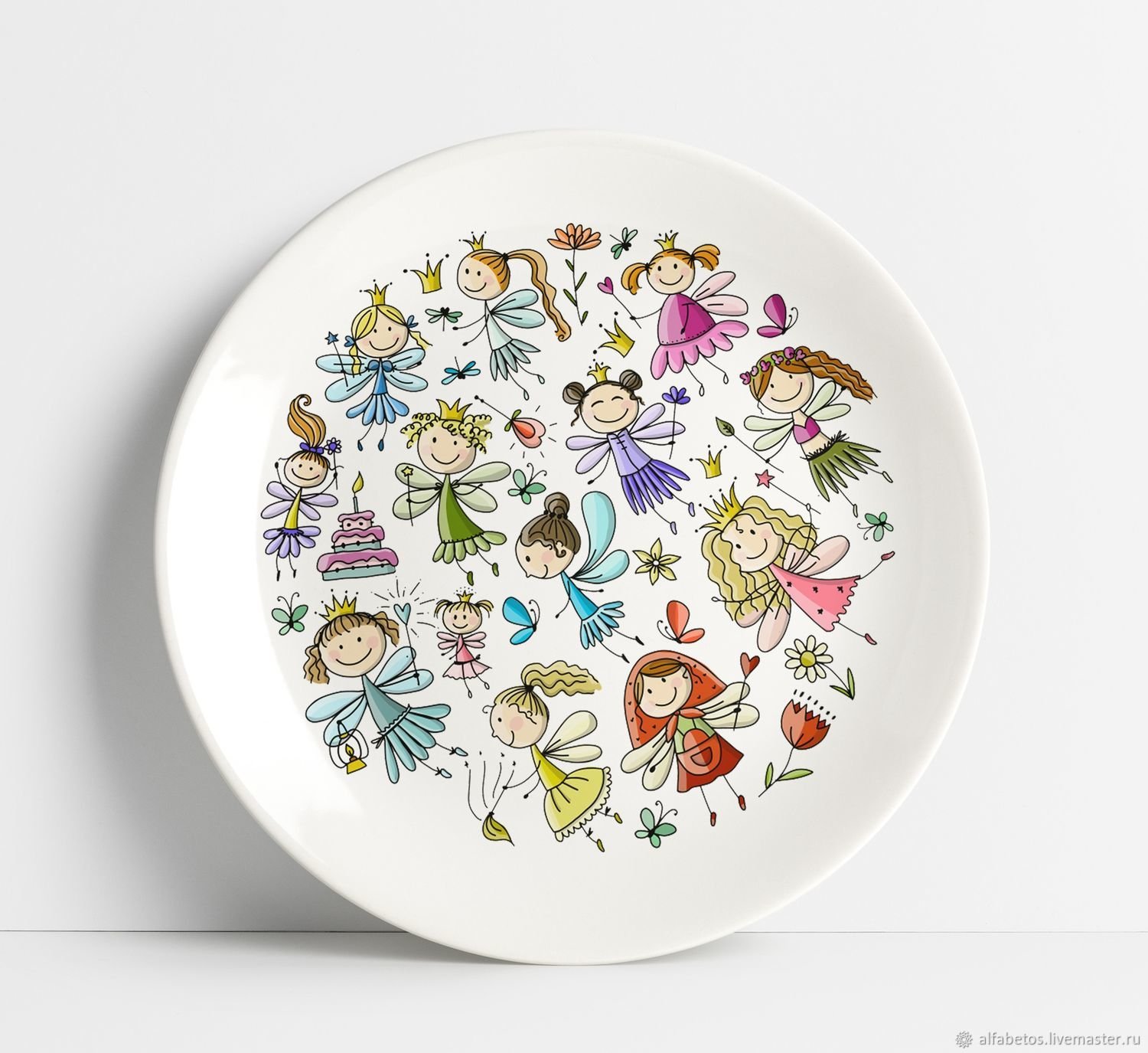 Вау тарелка. Тарелка Keylink klpl20-910. Детская тарелка керамика. Рисование на тарелках. Тарелка рисунок.