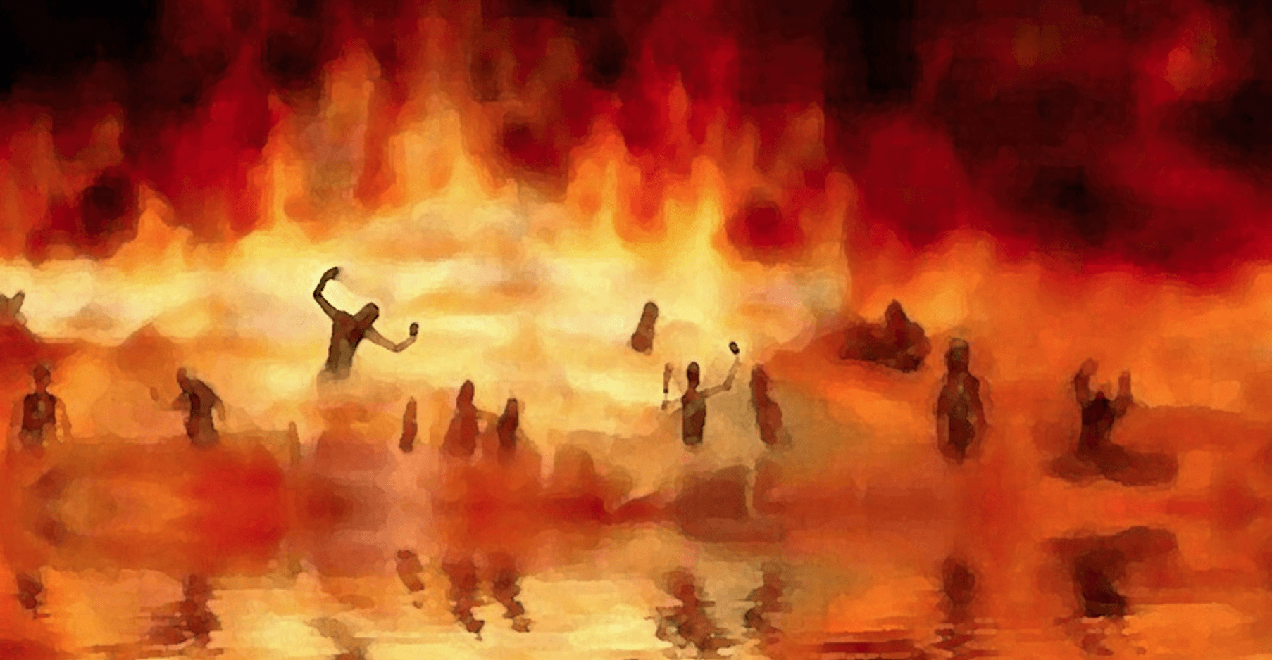 Ребенок попадает в ад. Геенна Огненная ад. Огненное озеро.