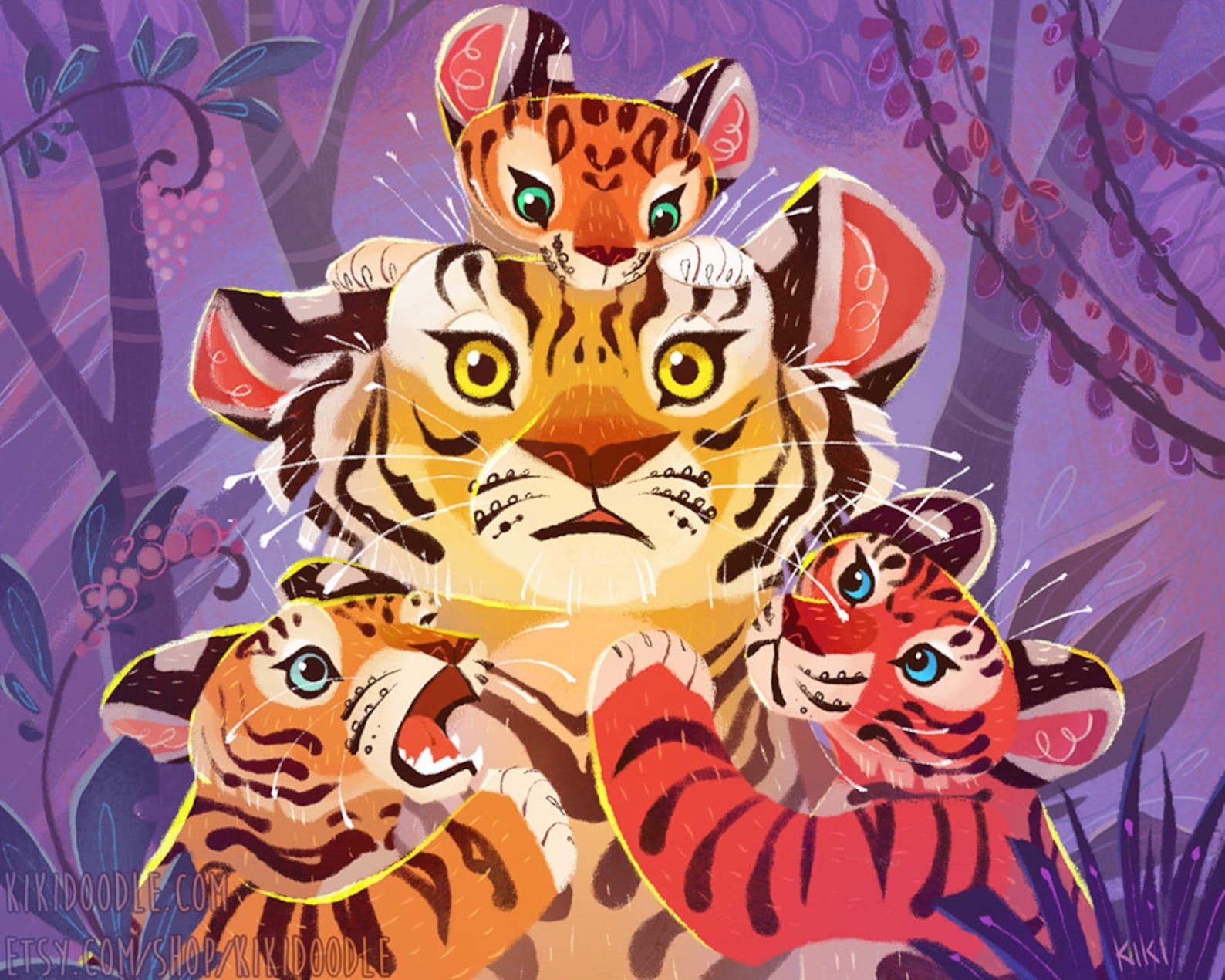 Тайгер 10. Тигренок иллюстрация. Тигренок с мамой. Тигрица с тремя тигрятами. Тигрица с тигрятами.