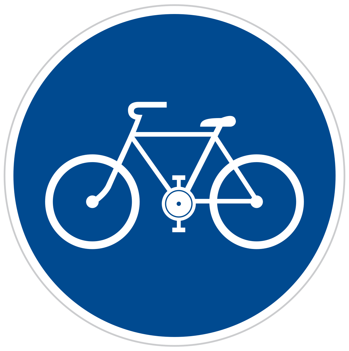 Дорожный знак велосипед в круге