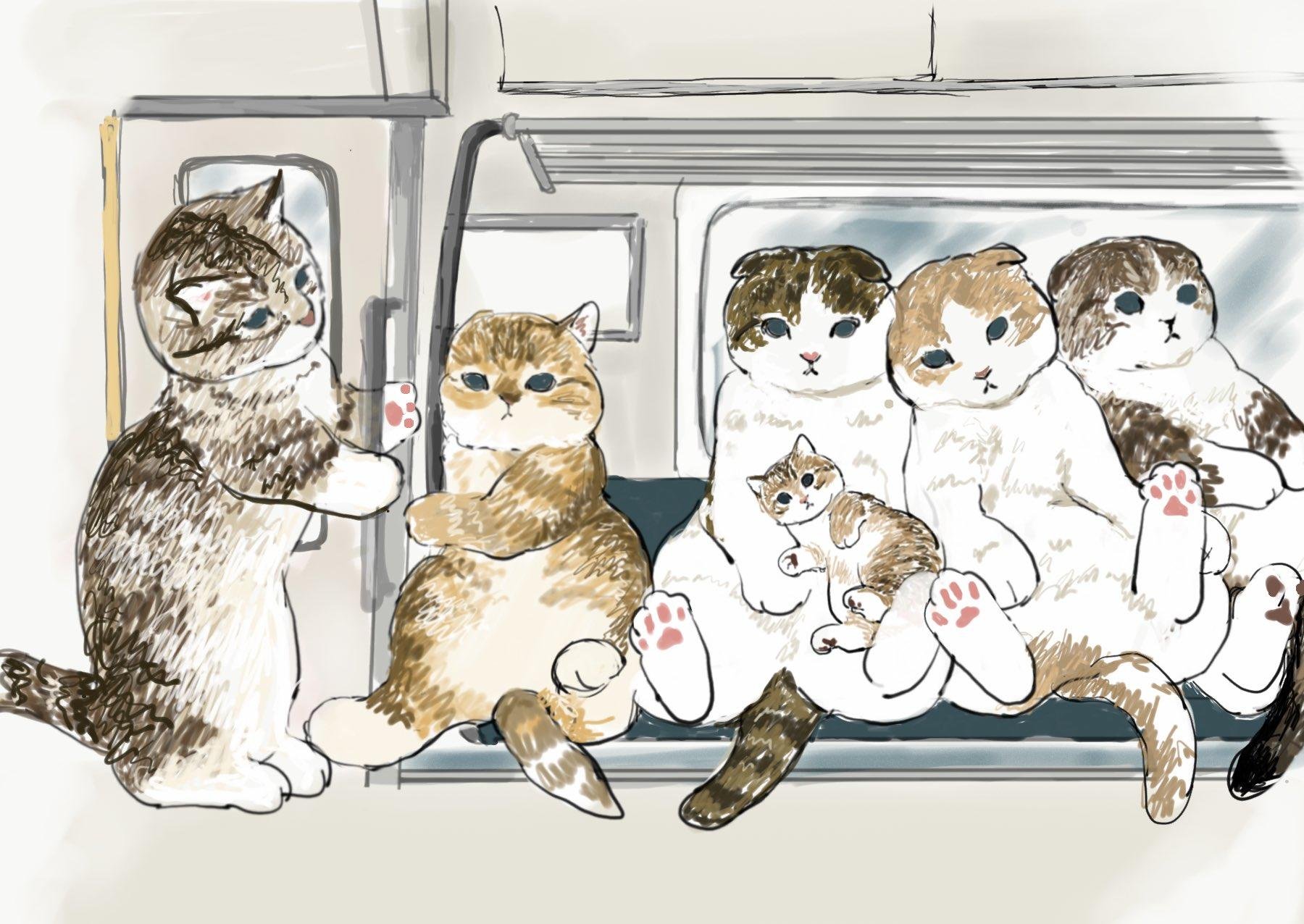 Котик кирюга. Много котиков арт. Семья котов. Кошка иллюстрация. Много котиков рисунок.