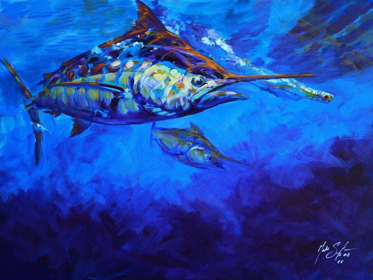 Полотно рыба. Айрис Скотт морские рыбы. Картины рыбы мастихином. Живопись рыба мастихин. Рыбы картины художников.