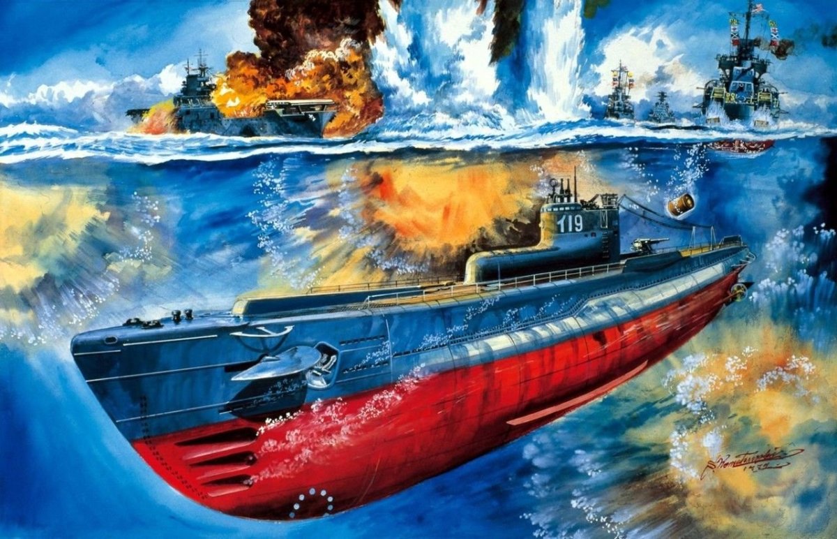 Подводная лодка нарисованные картинки