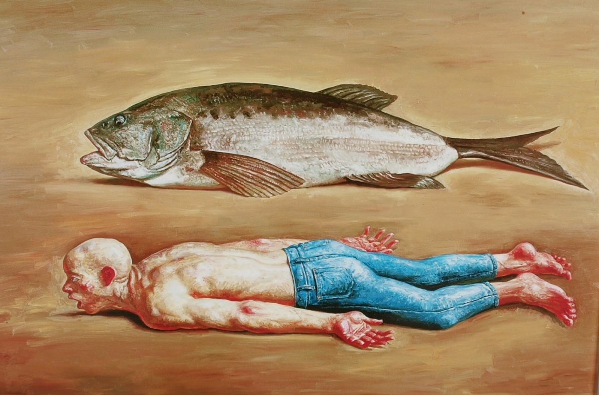 Рыба друг человека. Картина рыбы.